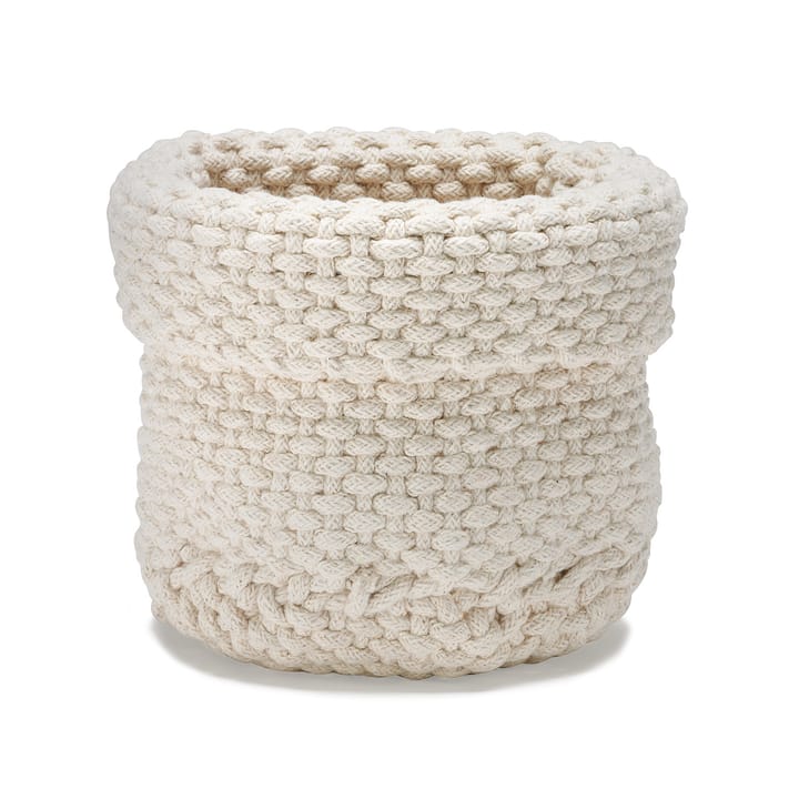 Rope storage basket - nature white - Etol Design