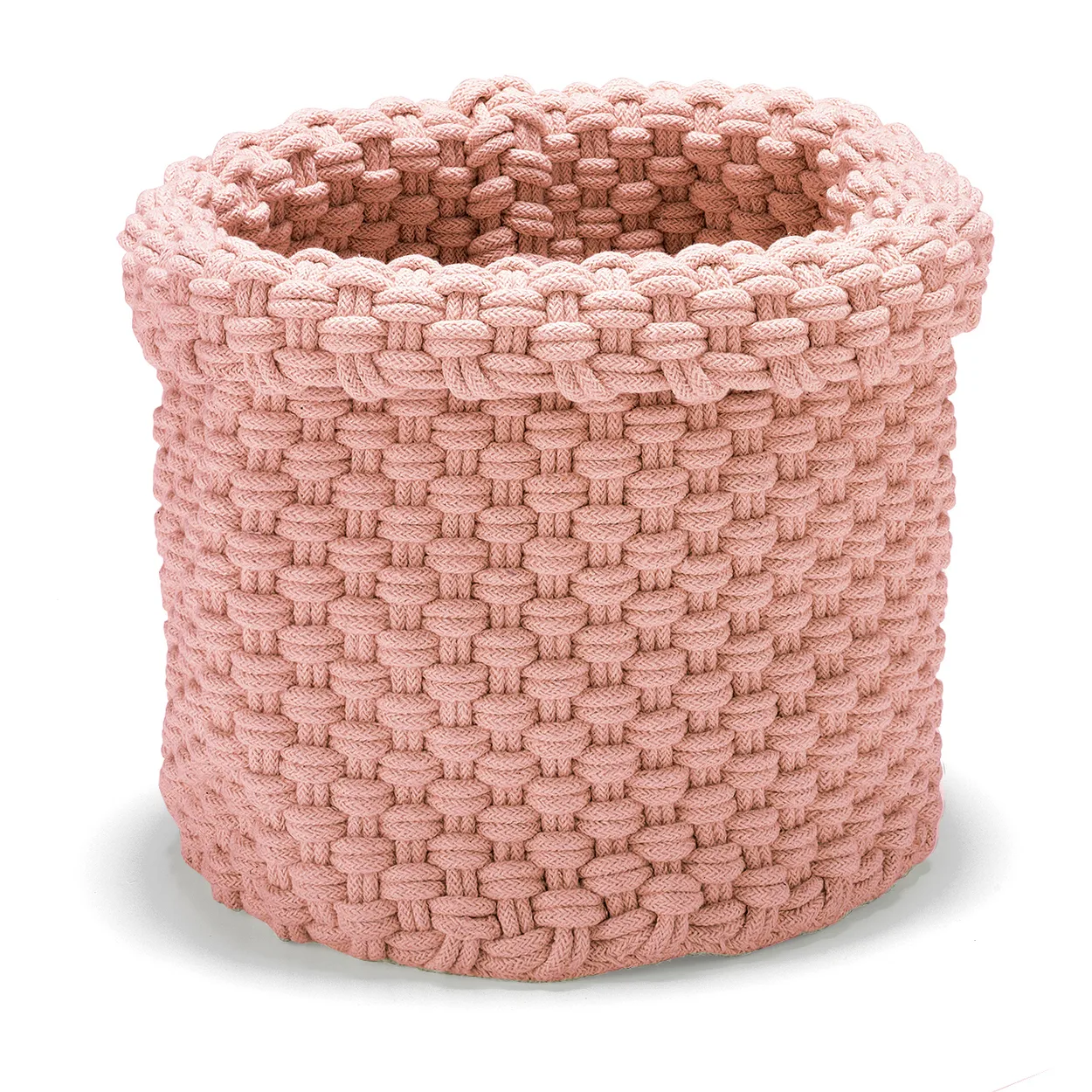 Etol Design Rope storage box large Dusty pink | Scandinavian Design | Storage baskets | Pink
