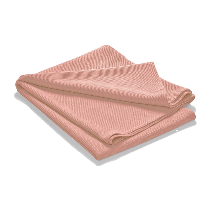 Stripe bedspread stonewashed cotton 180x260, Dusty rose Etol Design