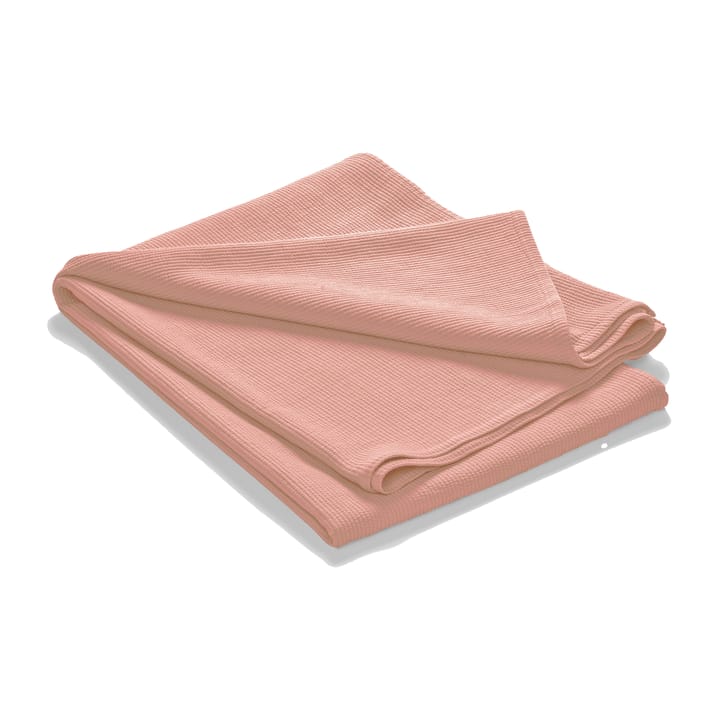 Stripe bedspread stonewashed cotton 180x260 - Dusty rose - Etol Design