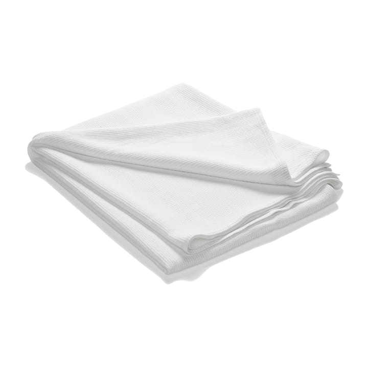Stripe bedspread stonewashed cotton 180x260 - White - Etol Design