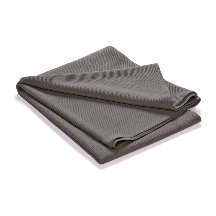 Stripe bedspread stonewashed cotton 260x260 - Dark grey - Etol Design