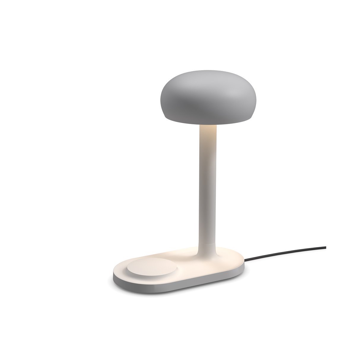 Eva Solo Emendo table lamp with Qi-charger Cloud | Scandinavian Design | Desk & table lamps | Grey