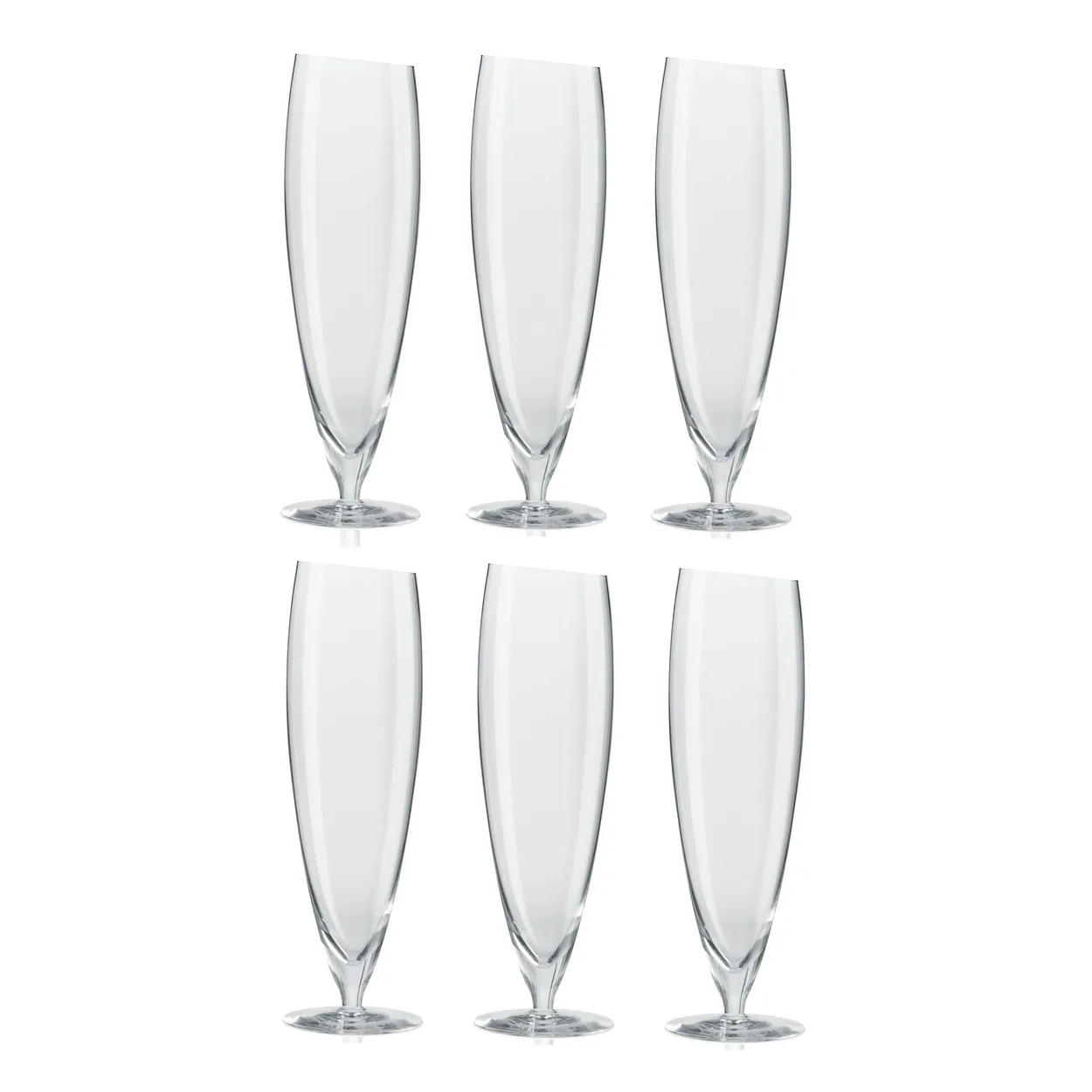 Eva Solo beer glasses 6-pack large, 50 cl | Scandinavian Design | Beer glasses | Transparent