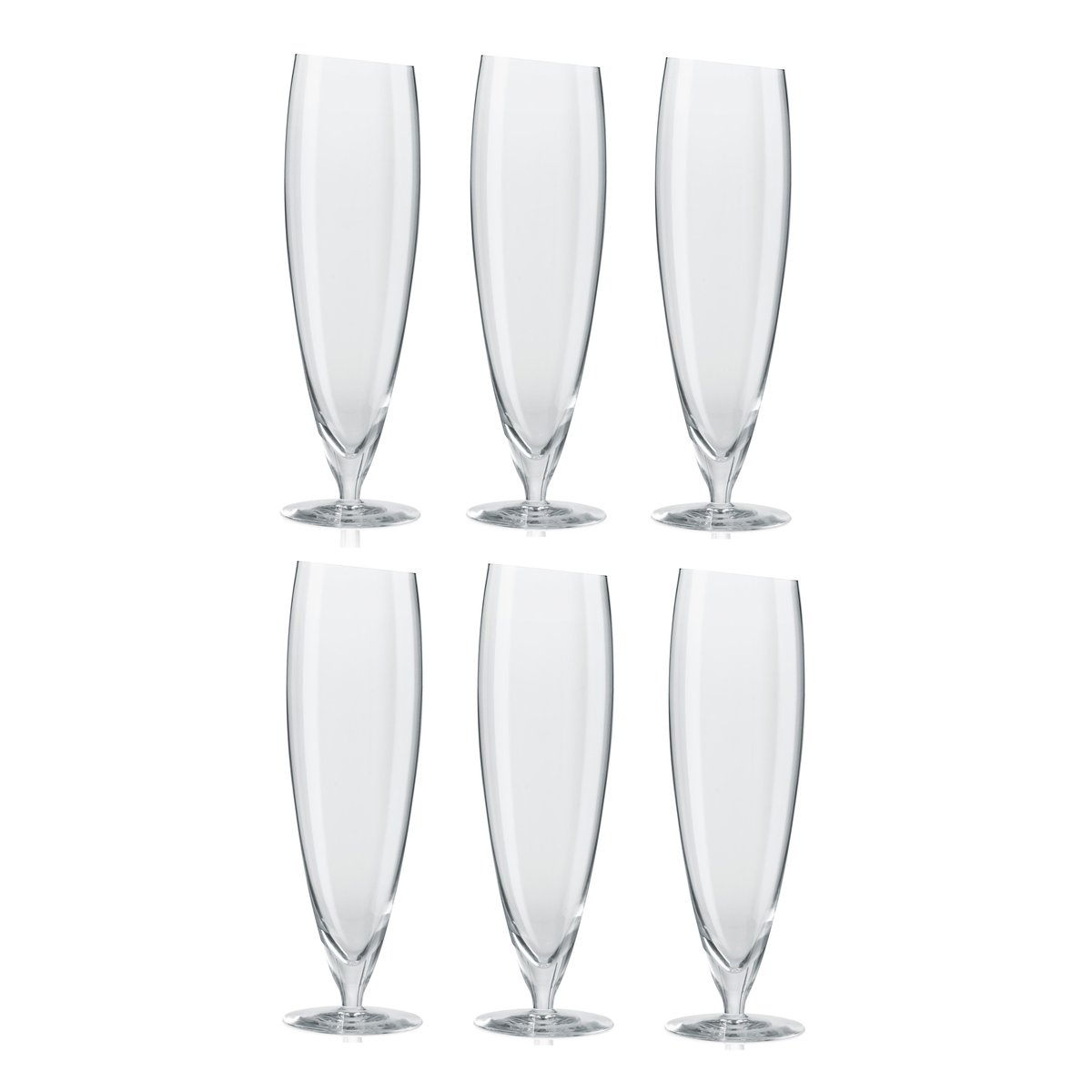 Eva Solo beer glasses 6-pack large, 50 cl | Scandinavian Design | Beer glasses | Transparent