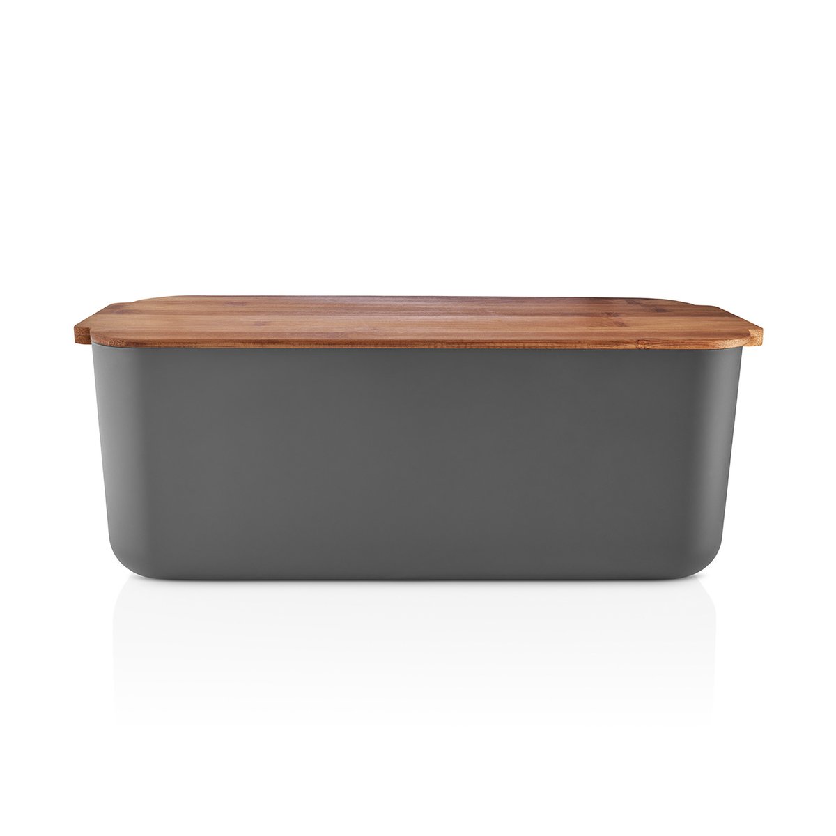 Eva Solo bread box bamboo 42 cm Elephant grey | Scandinavian Design | Bread bins | Grey