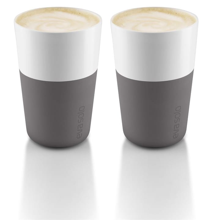 Eva Solo cafe latte mug 2 pack - elephant grey 2-pack - Eva Solo