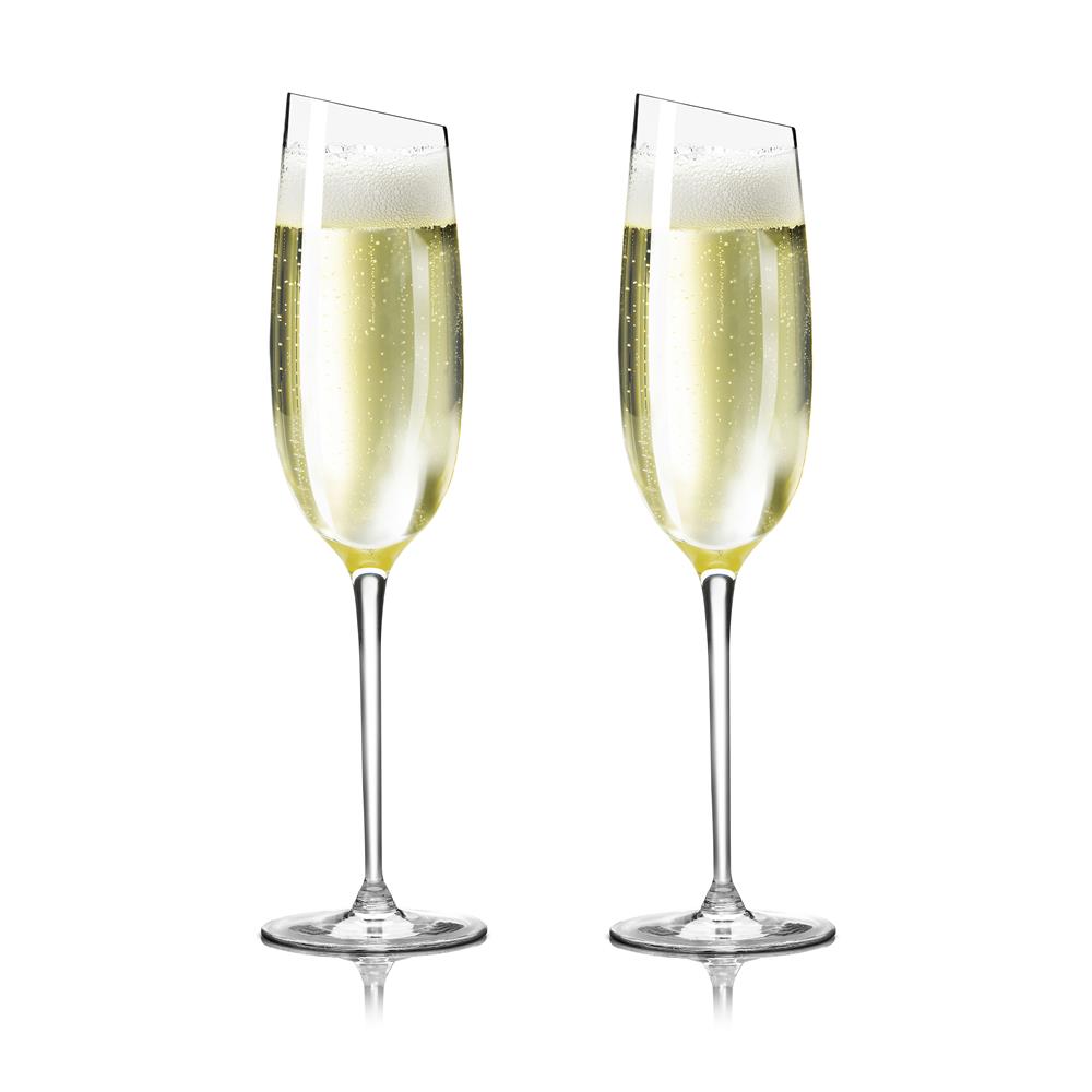 Eva Solo champagne glass 2-pack | Scandinavian Design | Champagne glasses | Transparent