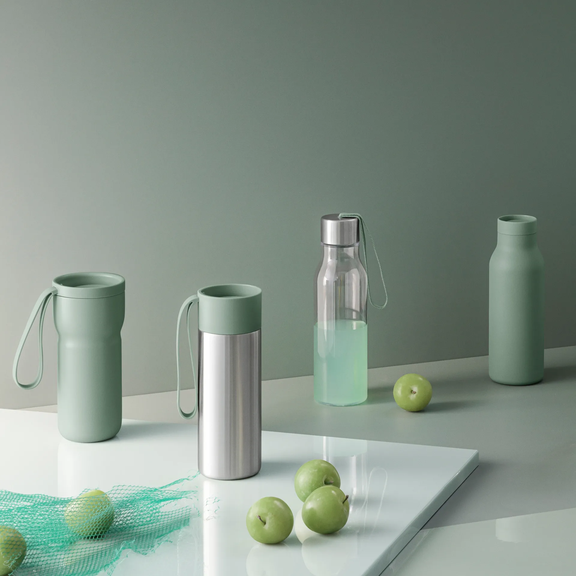 Eva Solo drinking bottle 0.5 l, faded green Eva Solo