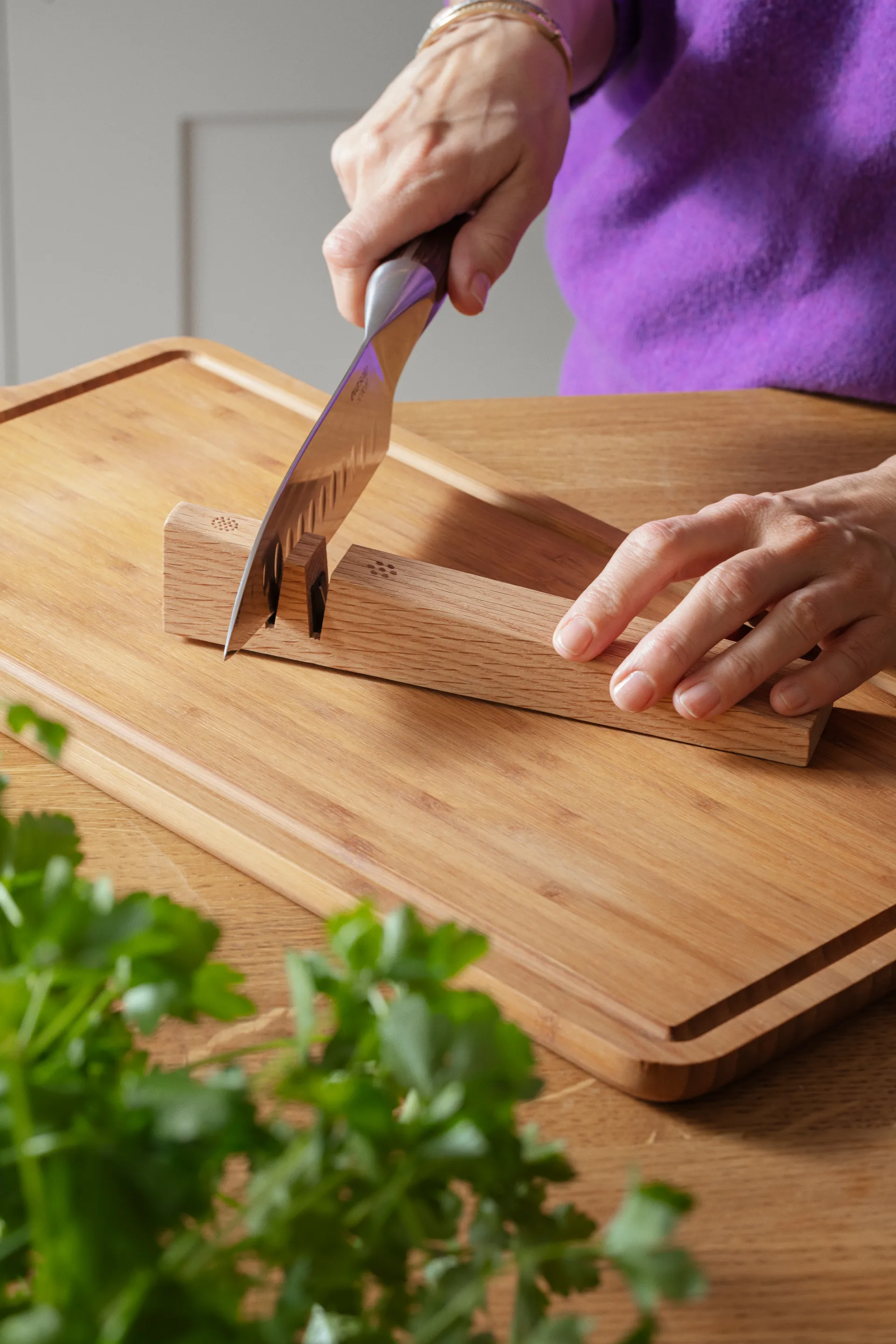 Eva Solo Eastern knife sharpener, Oak Eva Solo