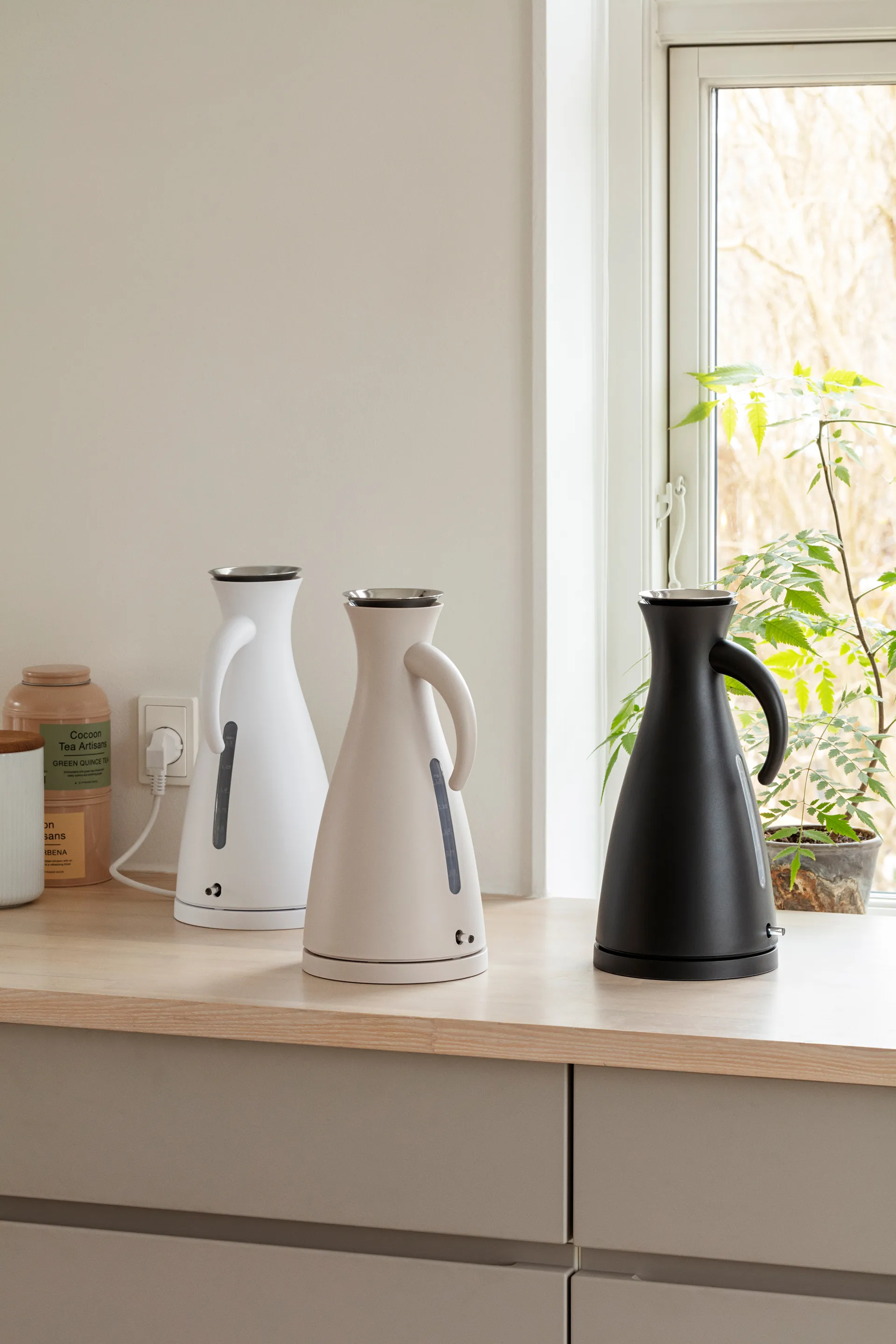 Eva Solo electric kettle 1.5 liter, Matt White Eva Solo