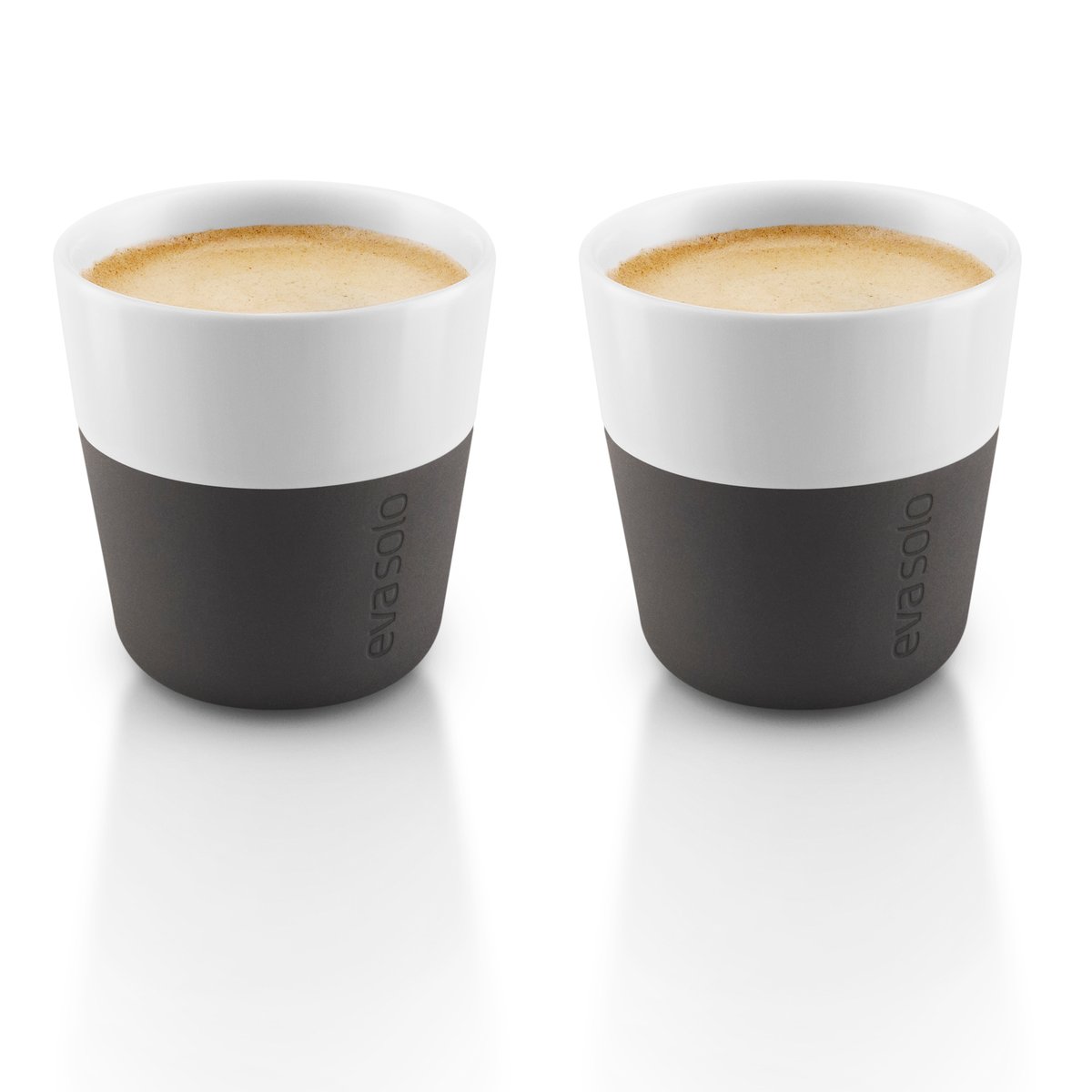 Eva Solo espresso mug 2 pack Black | Scandinavian Design | Espresso cups | Grey