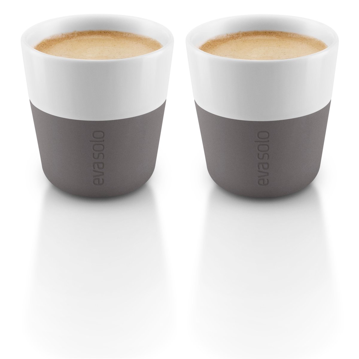 Eva Solo espresso mug 2 pack Elephant grey | Scandinavian Design | Espresso cups | Grey