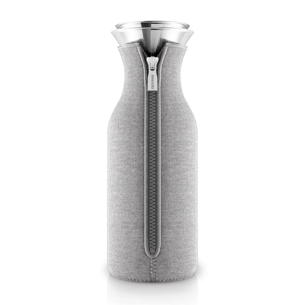 Eva Solo fridge carafe woven cover light grey | Scandinavian Design | Water jugs and carafes | Grey