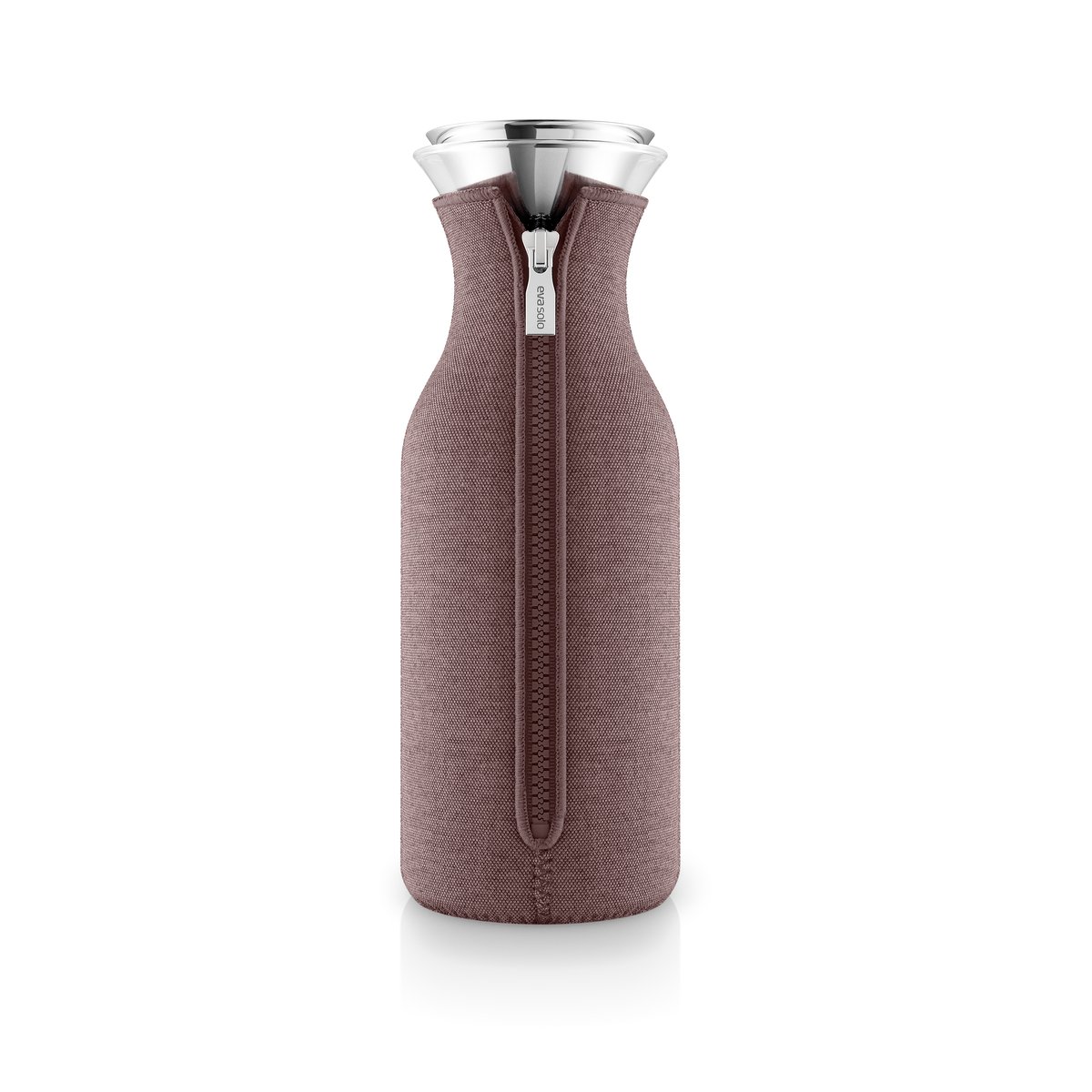 Eva Solo fridge carafe woven cover Vintage brown | Scandinavian Design | Water jugs and carafes | Purple