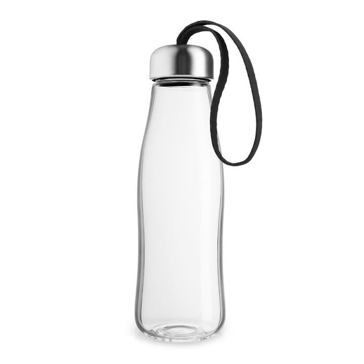 Eva Solo glass water bottle 0.5 L - black - Eva Solo