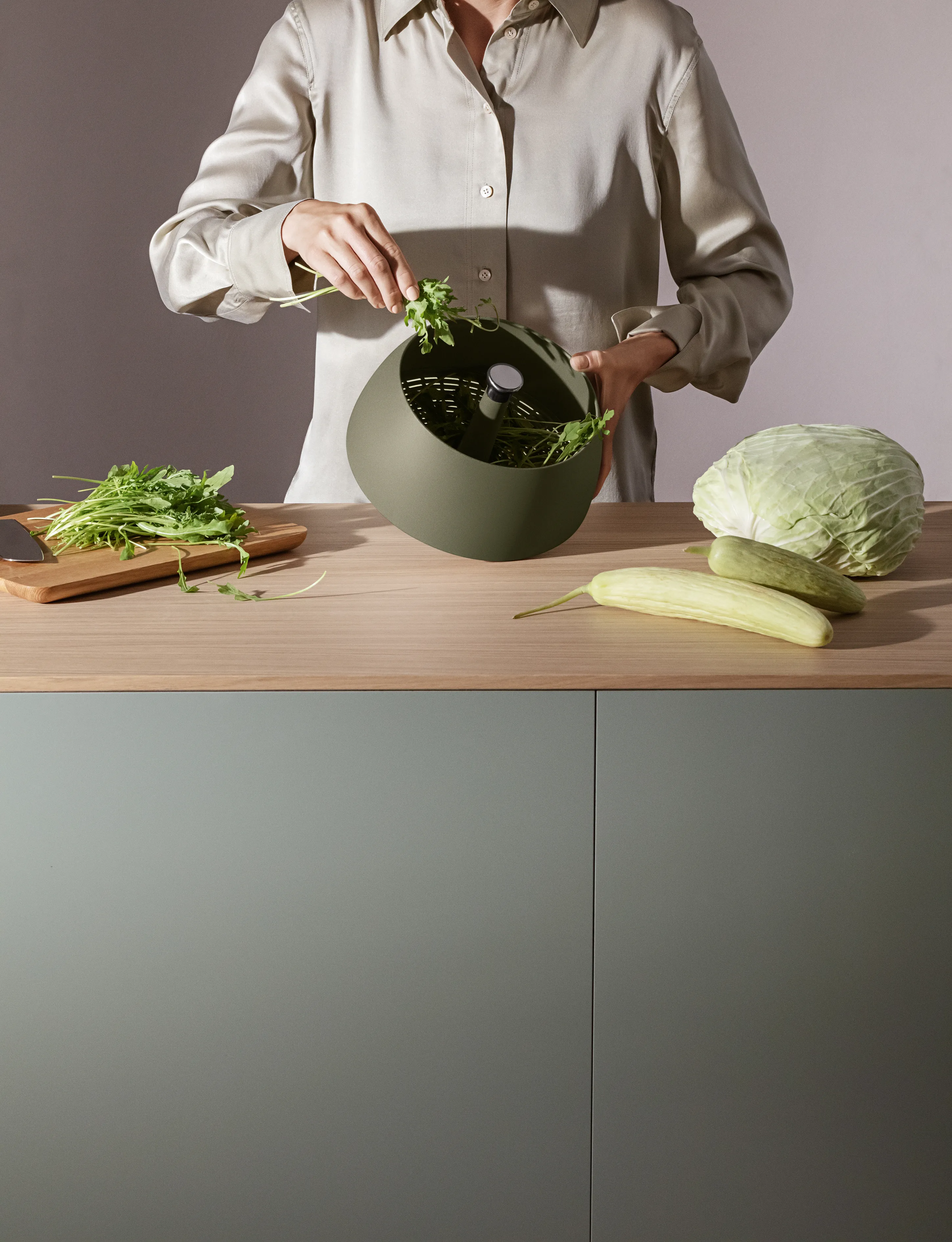 Eva Solo Green Tool Salad Spinner - Thumbnail 3