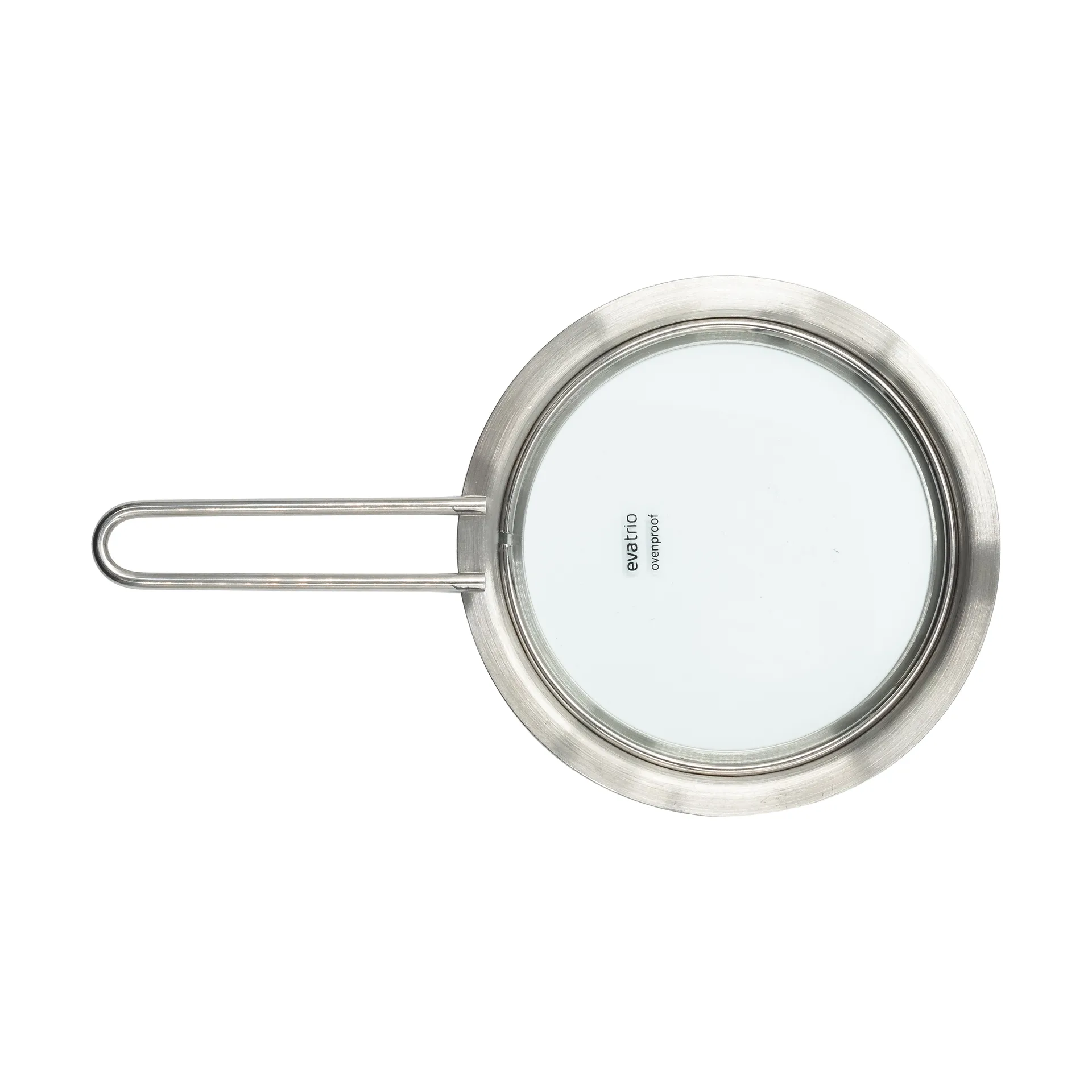 Eva Trio glass lid recycled stainless steel, Ø13 cm Eva Solo