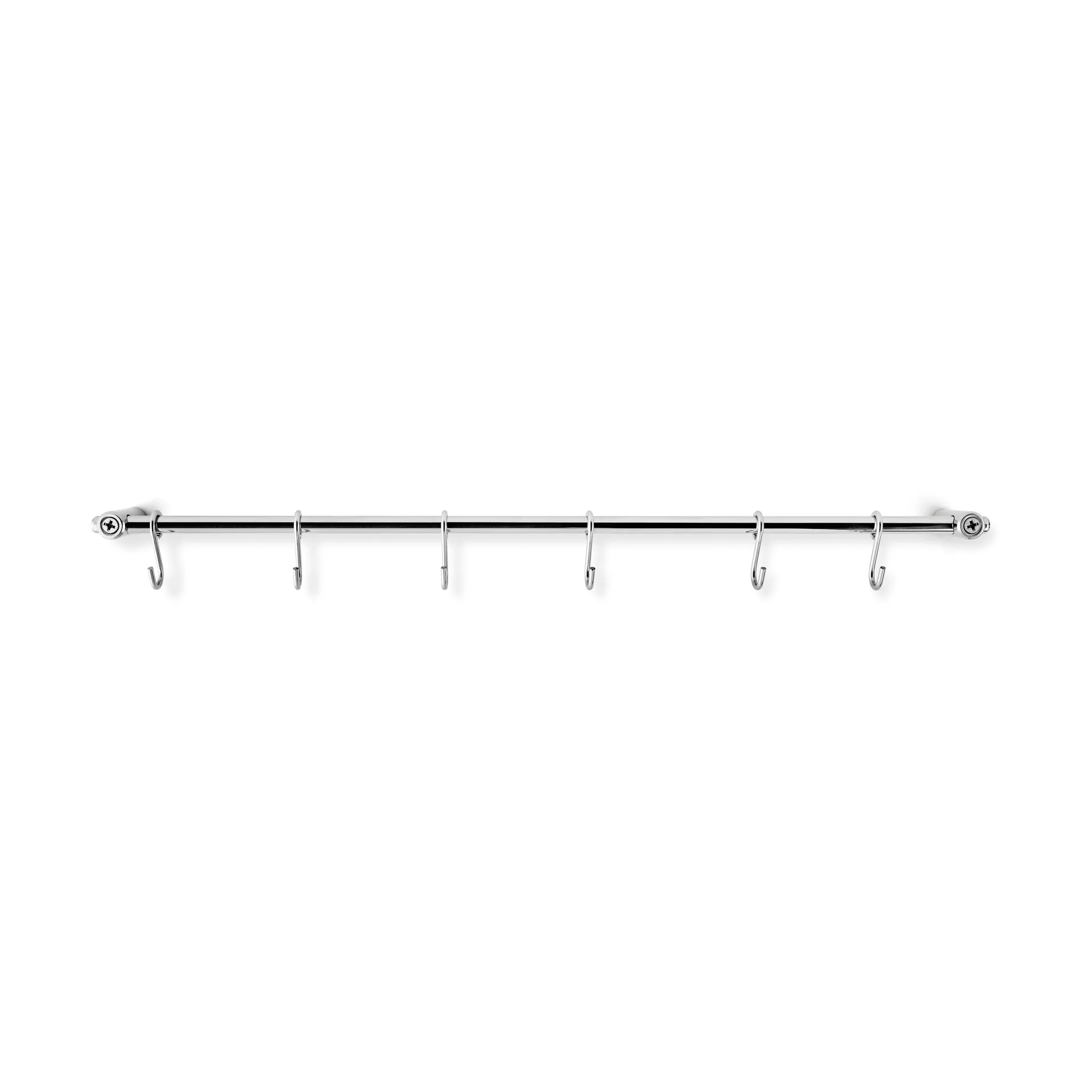 Eva Trio kitchen bar with 6 S-hooks, Polished steel Eva Solo