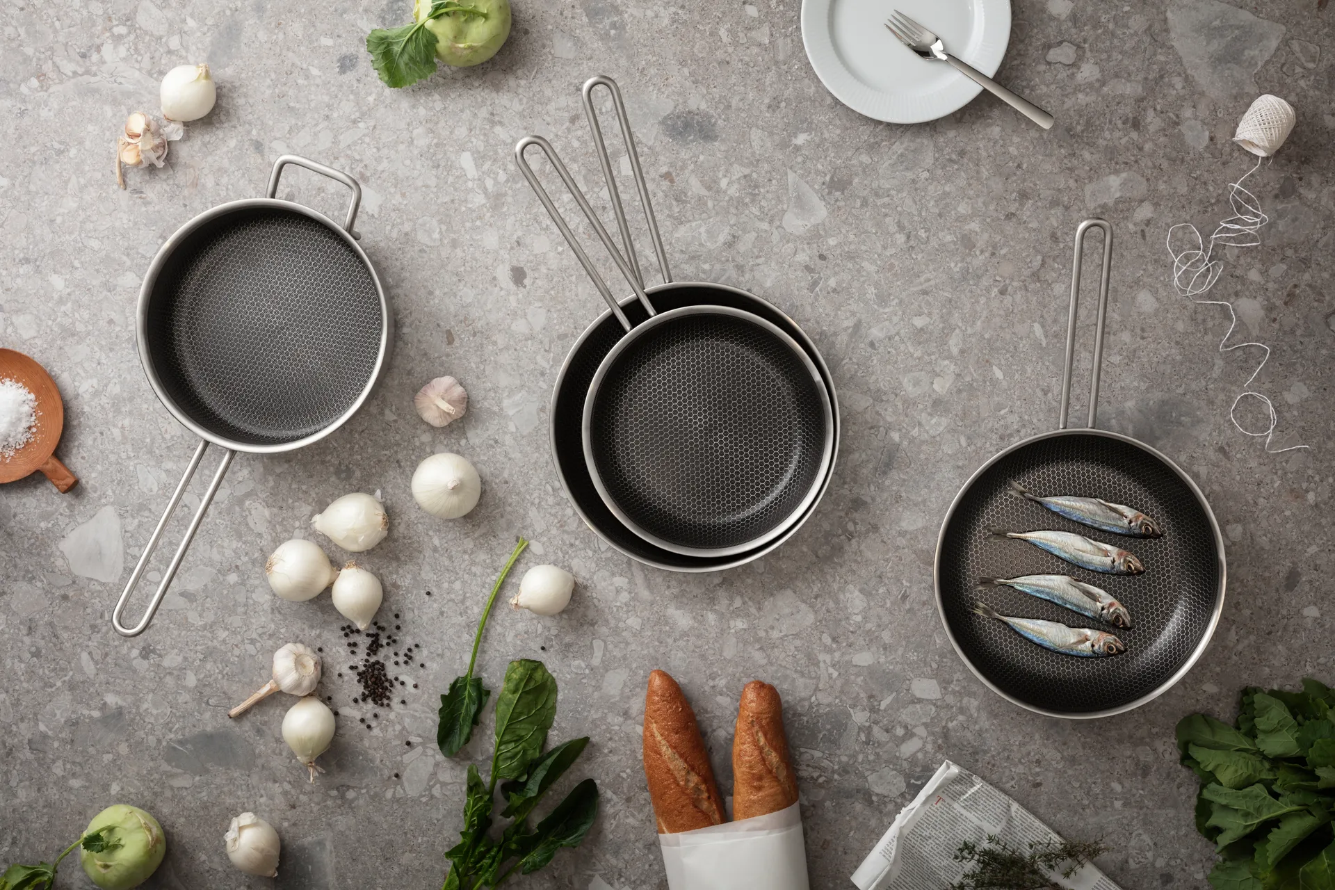 Eva Trio Multi sauté pan Mosaic Slip-Let, 24 cm Eva Solo