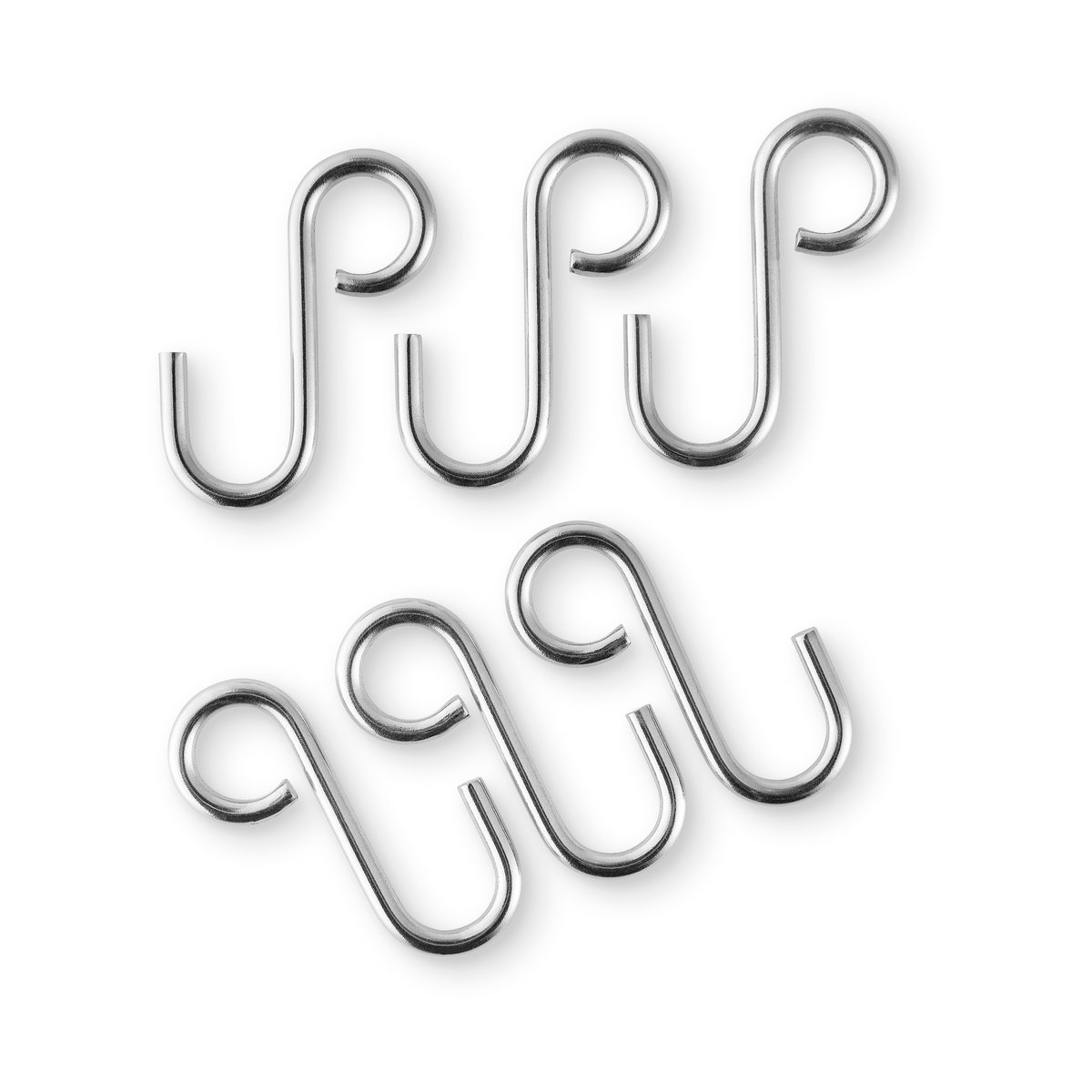 Eva Solo Eva Trio S-hooks 6-pack | Scandinavian Design | Clothes hooks & hangers | Silver-coloured