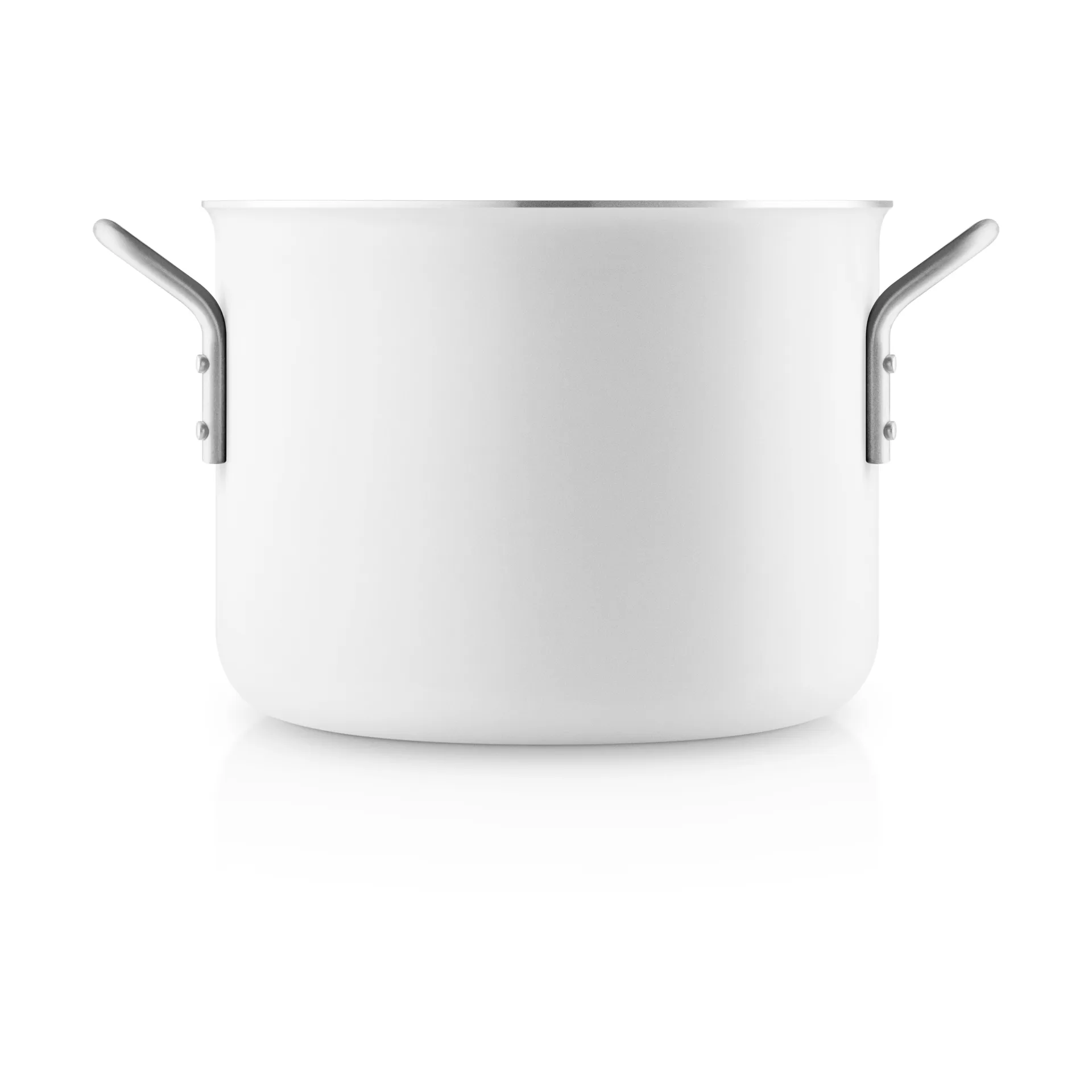 Eva Trio White Line Slip-Let ceramic pot, 4.8 L Eva Solo