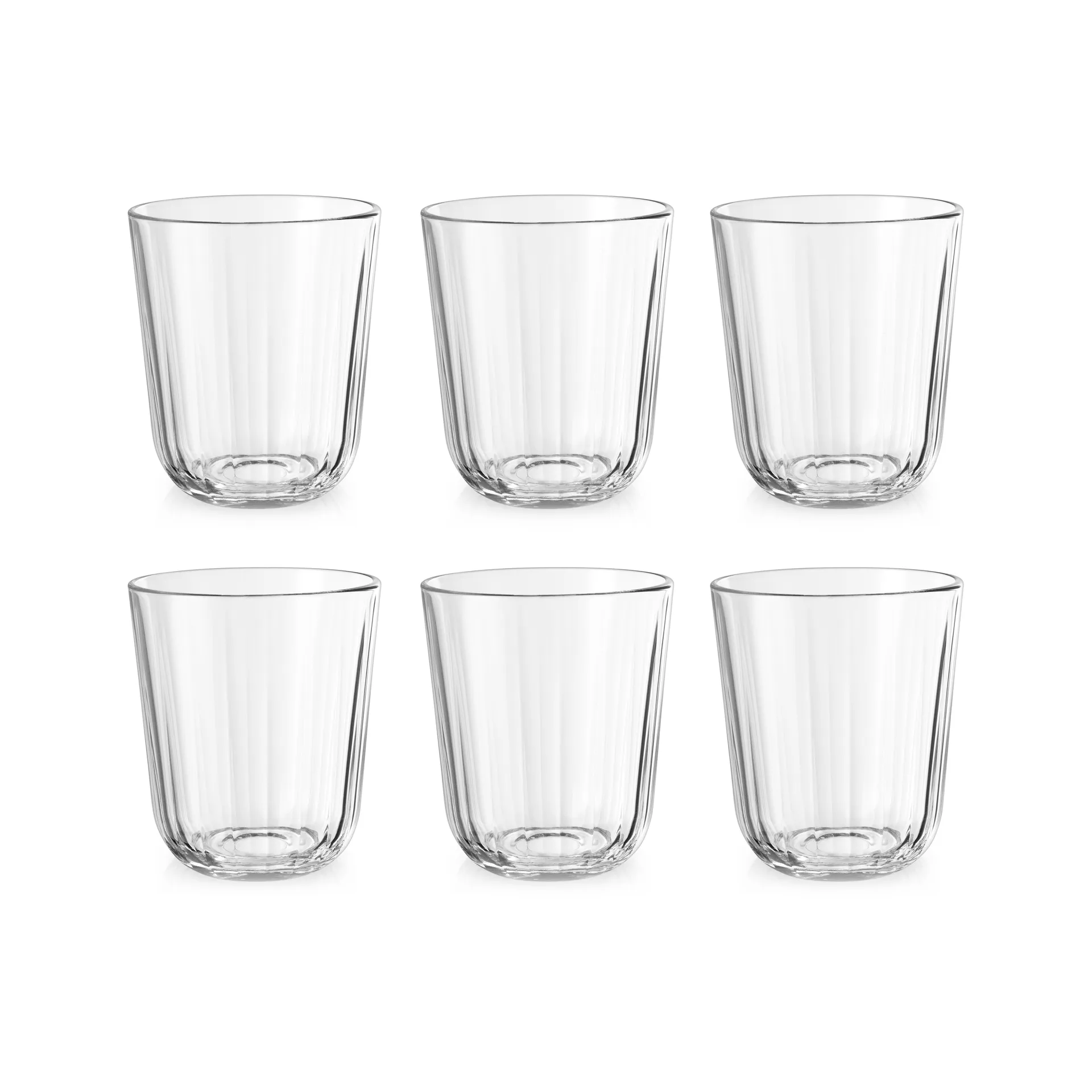 Facet drinking glass 27 cl 6-pack, Clear Eva Solo