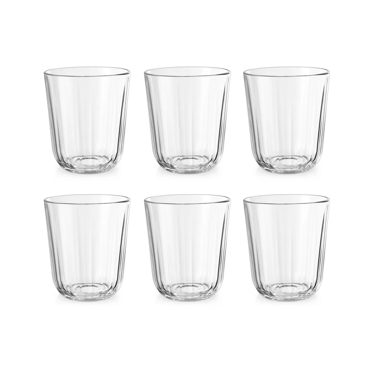 Eva Solo Facet drinking glass 27 cl 6-pack Clear | Scandinavian Design | Drinking glasses & tumblers | Transparent