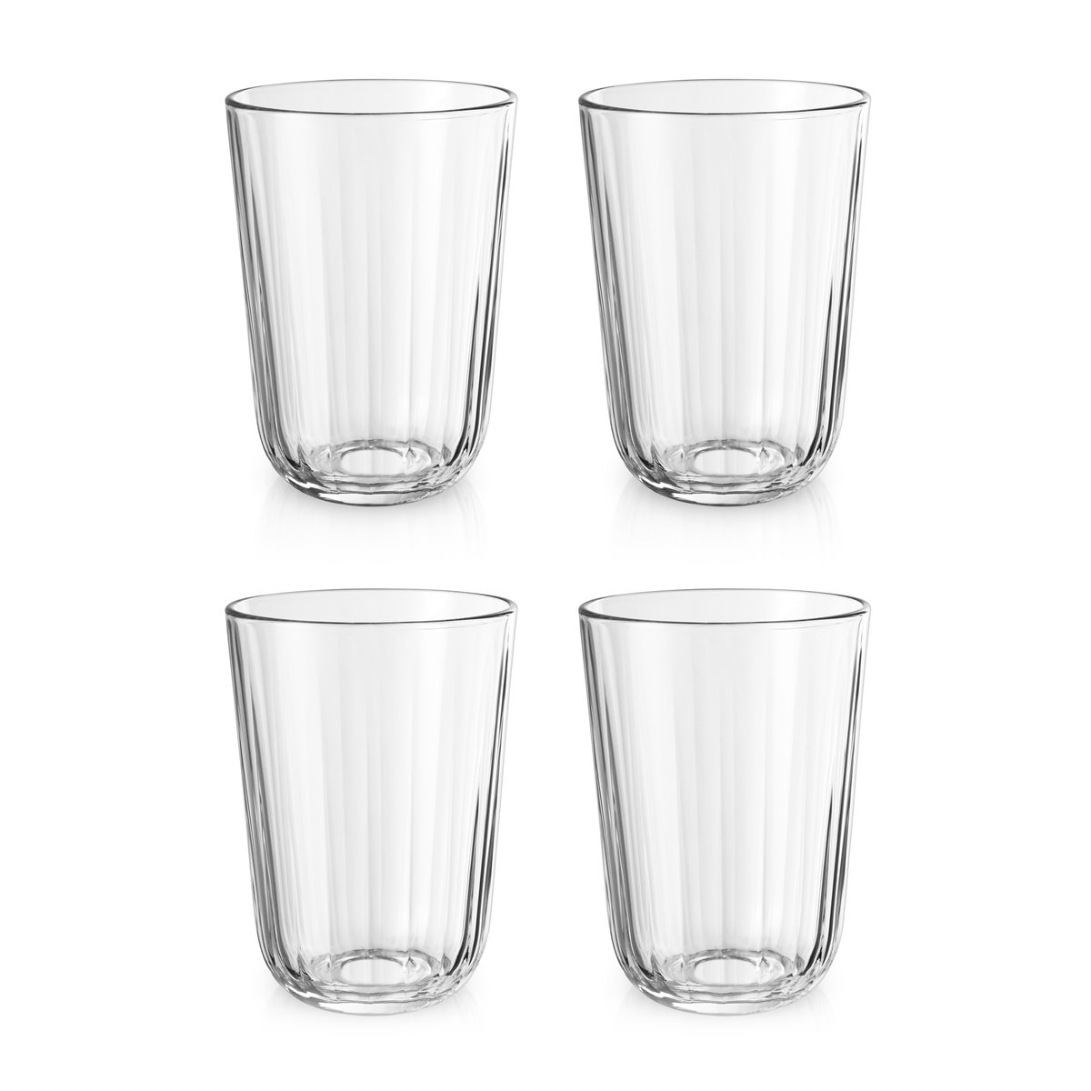 Eva Solo Facet drinking glass 34 cl 4-pack Clear | Scandinavian Design | Drinking glasses & tumblers | Transparent