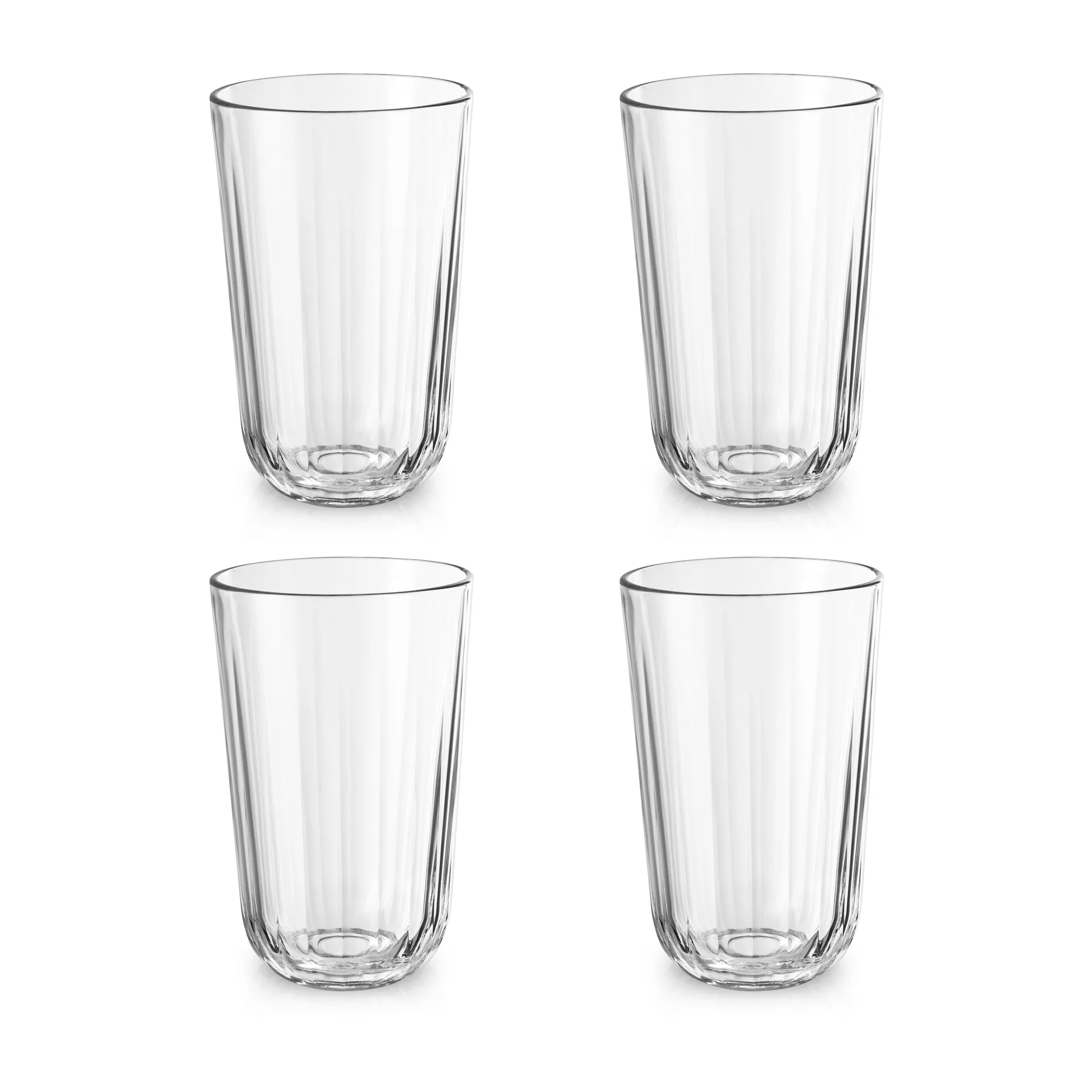 Facet drinking glass 43 cl 4-pack, Clear Eva Solo