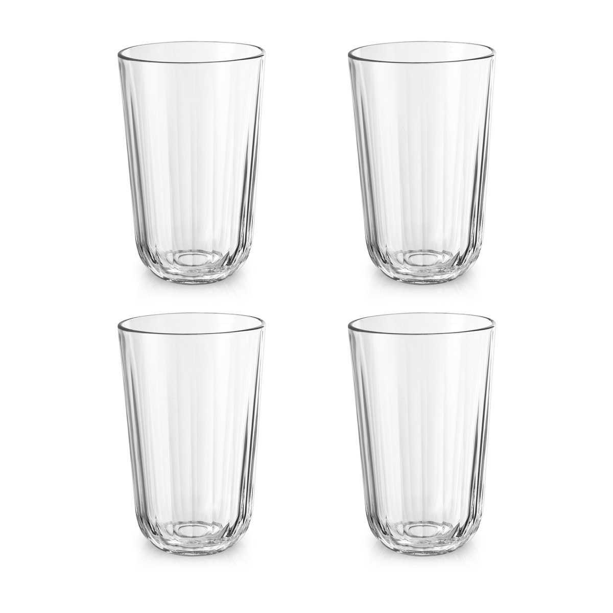 Eva Solo Facet drinking glass 43 cl 4-pack Clear | Scandinavian Design | Drinking glasses & tumblers | Transparent