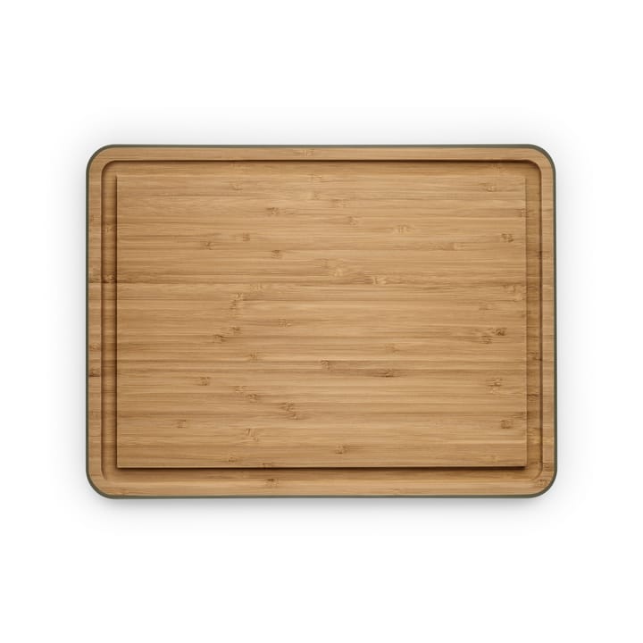 Green tool bamboo cutting board with groove - 39x28 cm - Eva Solo