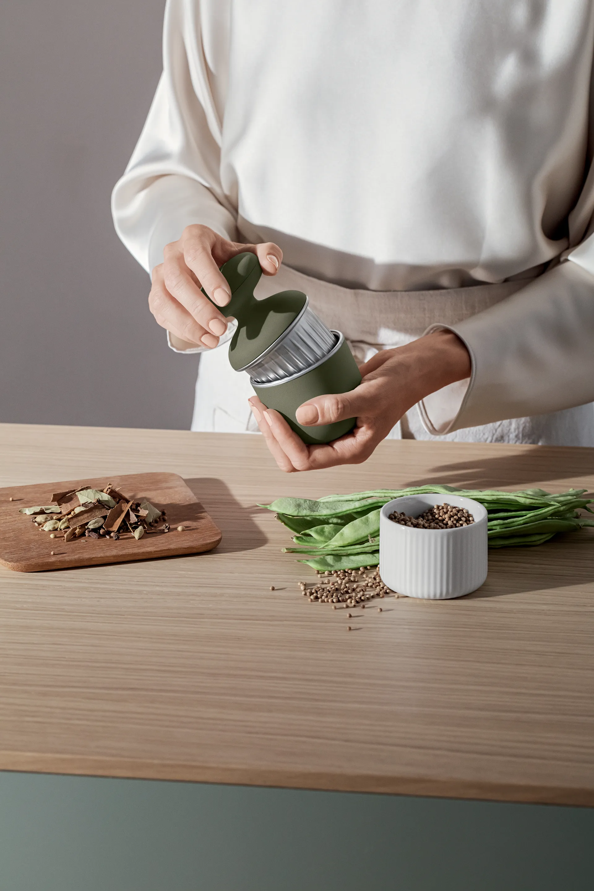 Green Tool herb grinder, Green Eva Solo