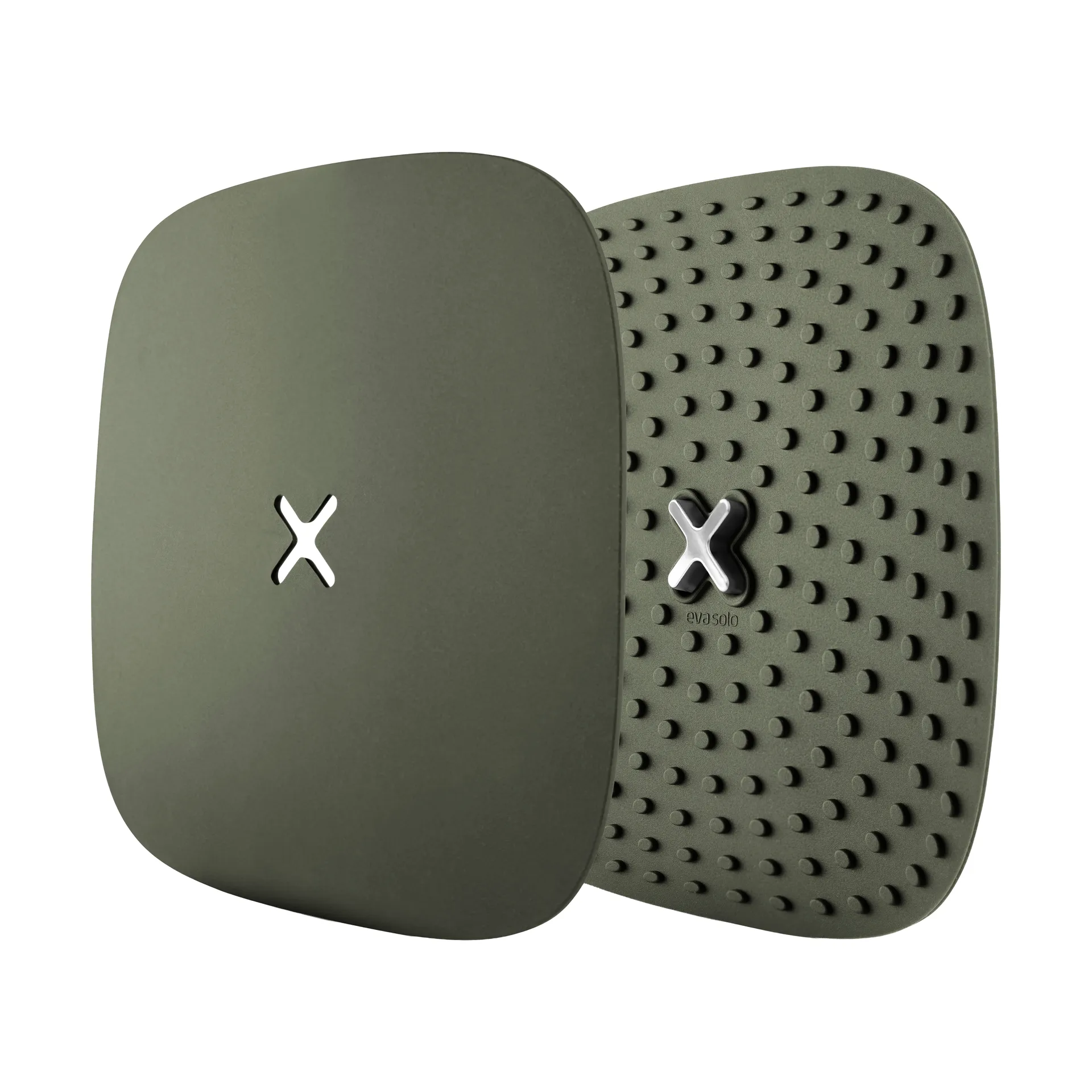 Green Tool pot holders with hook 18x18 cm 2-pack, Green Eva Solo