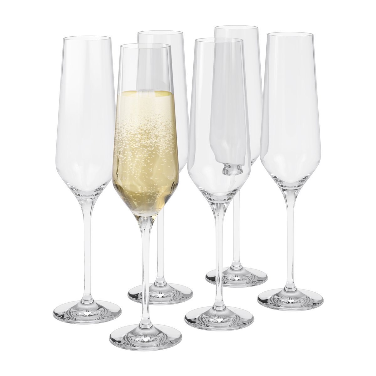 Eva Solo Legio Nova champagne glass 26 cl 6-pack | Scandinavian Design | Champagne glasses | Transparent