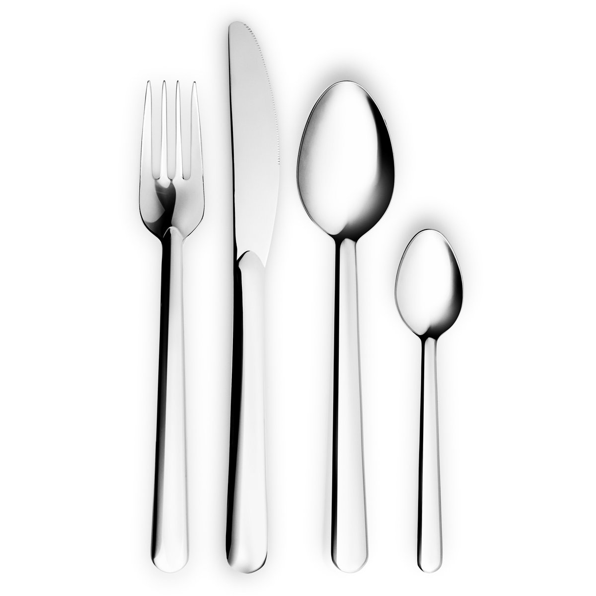 Eva Solo Legio Nova cutlery 48 pieces | Scandinavian Design | Cutlery sets | Silver-coloured