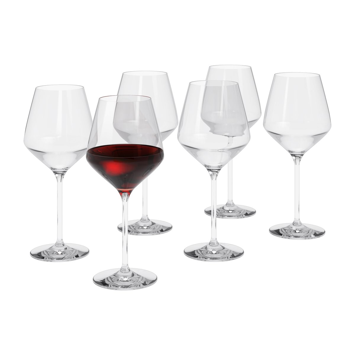 Eva Solo Legio Nova red wine glass 45 cl 6-pack | Scandinavian Design | Wine glasses | Transparent