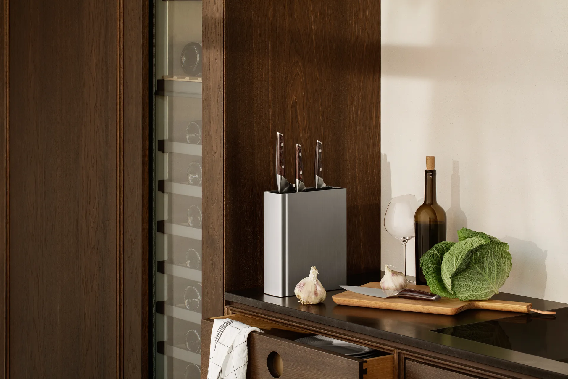 Lexicon knife block, grey Eva Solo