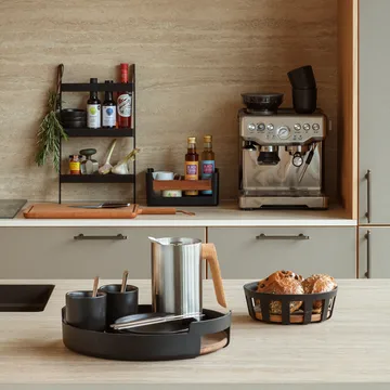 Nordic kitchen bread box - Black, large, Ø24.5 cm - Eva Solo