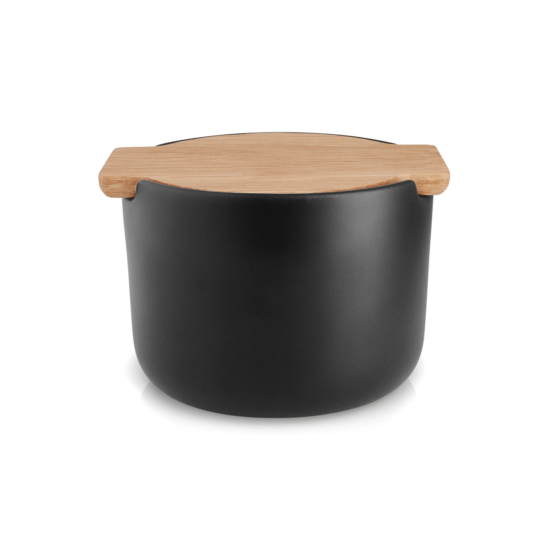 Nordic Kitchen salt jar with lid, black Eva Solo
