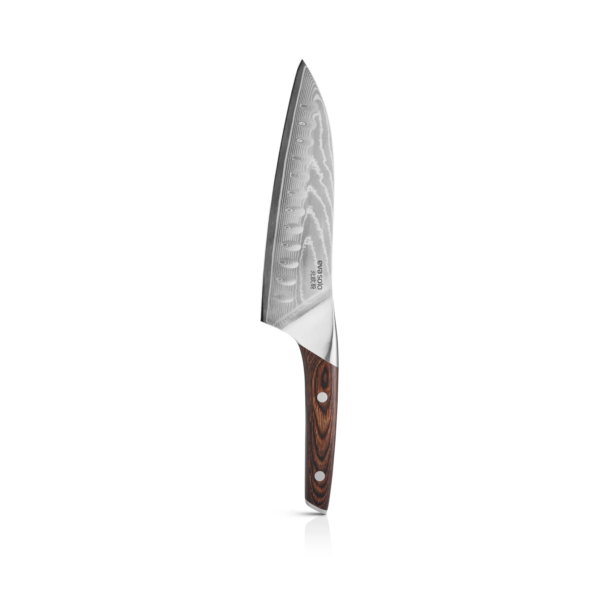 Nordic Kitchen santoku knife 18 cm, Damascus steel Eva Solo