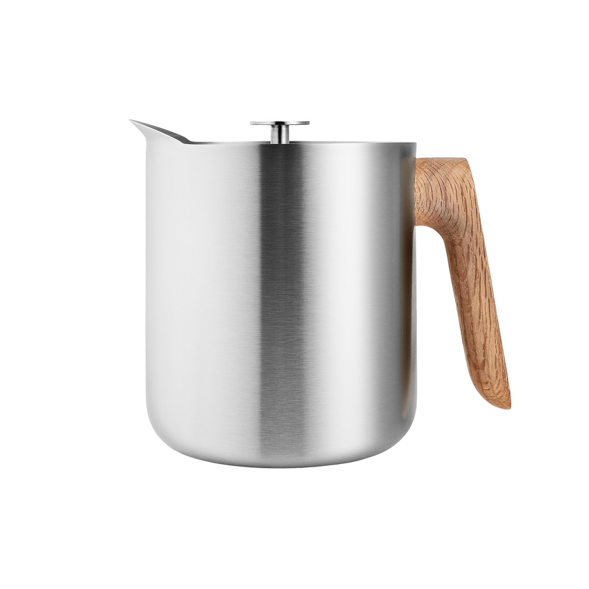 Eva Solo Nordic Kitchen tea press stainless steel | Scandinavian Design | Silver-coloured