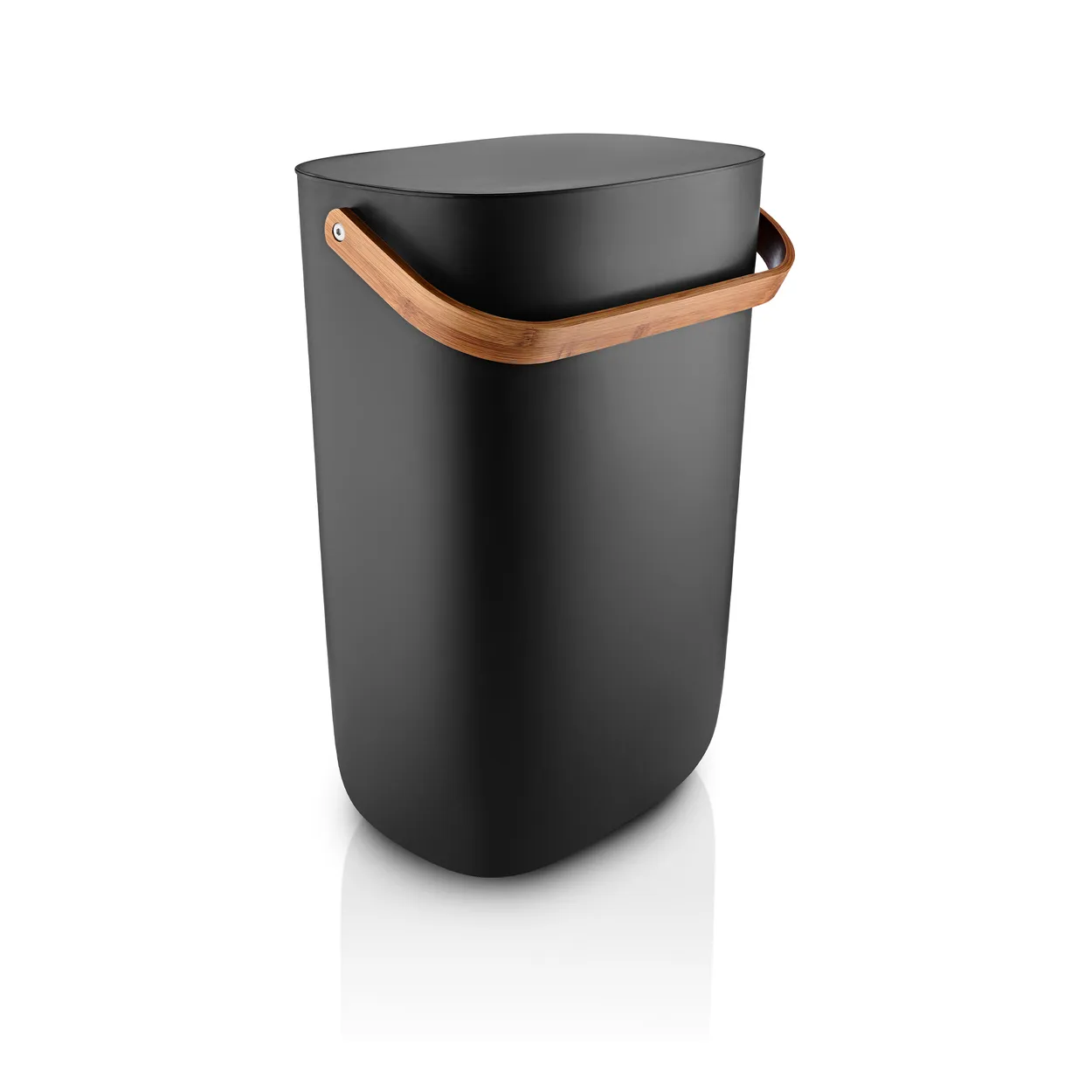 Eva Solo Reflect waste bin 33 L Black-brown | Scandinavian Design | Waste paper baskets & bins | Black