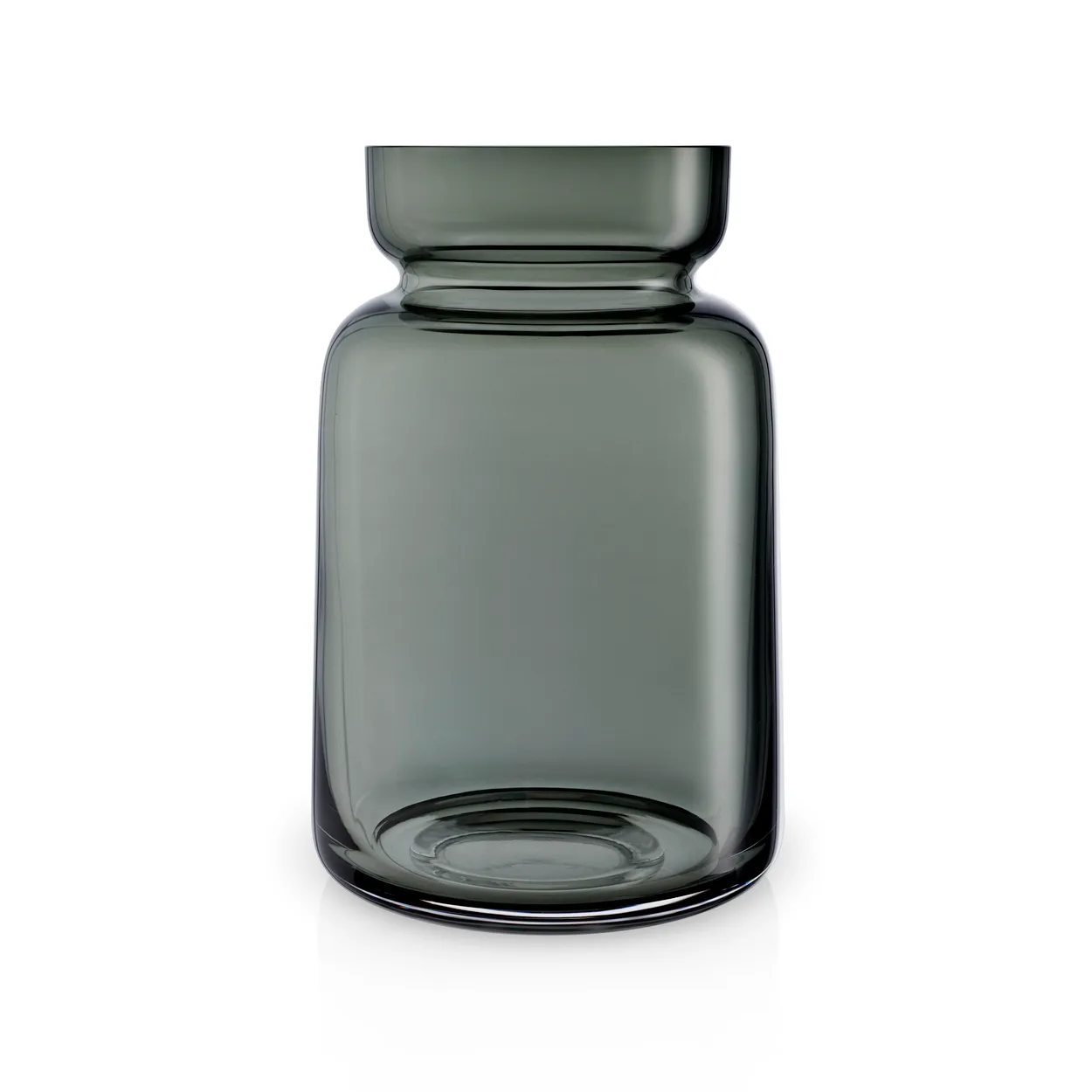 Eva Solo Silhouette glass-vase y grey 18.5 cm | Scandinavian Design | Vases | Grey