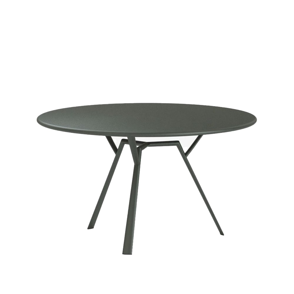 Fast Radice Quadra Round table Metallic grey | Scandinavian Design | Garden tables | Grey