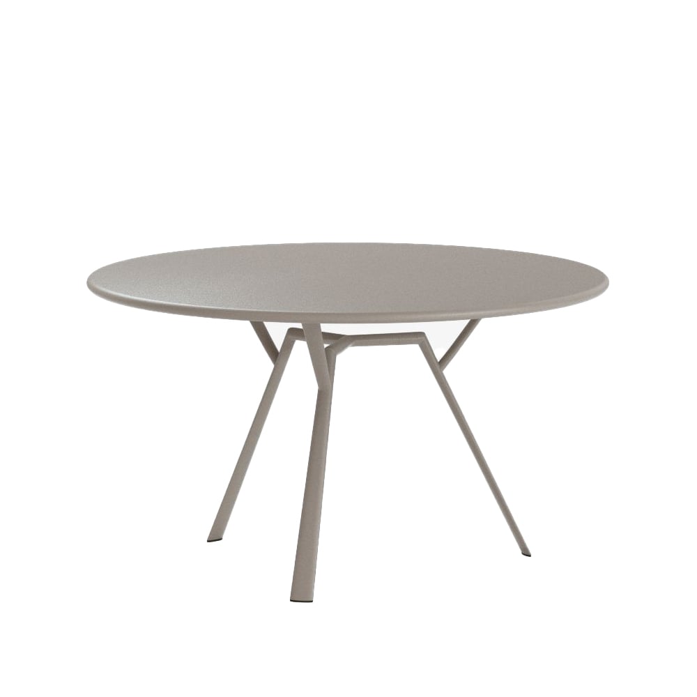 Fast Radice Quadra Round table pearly gold | Scandinavian Design | Garden tables | Gold-coloured