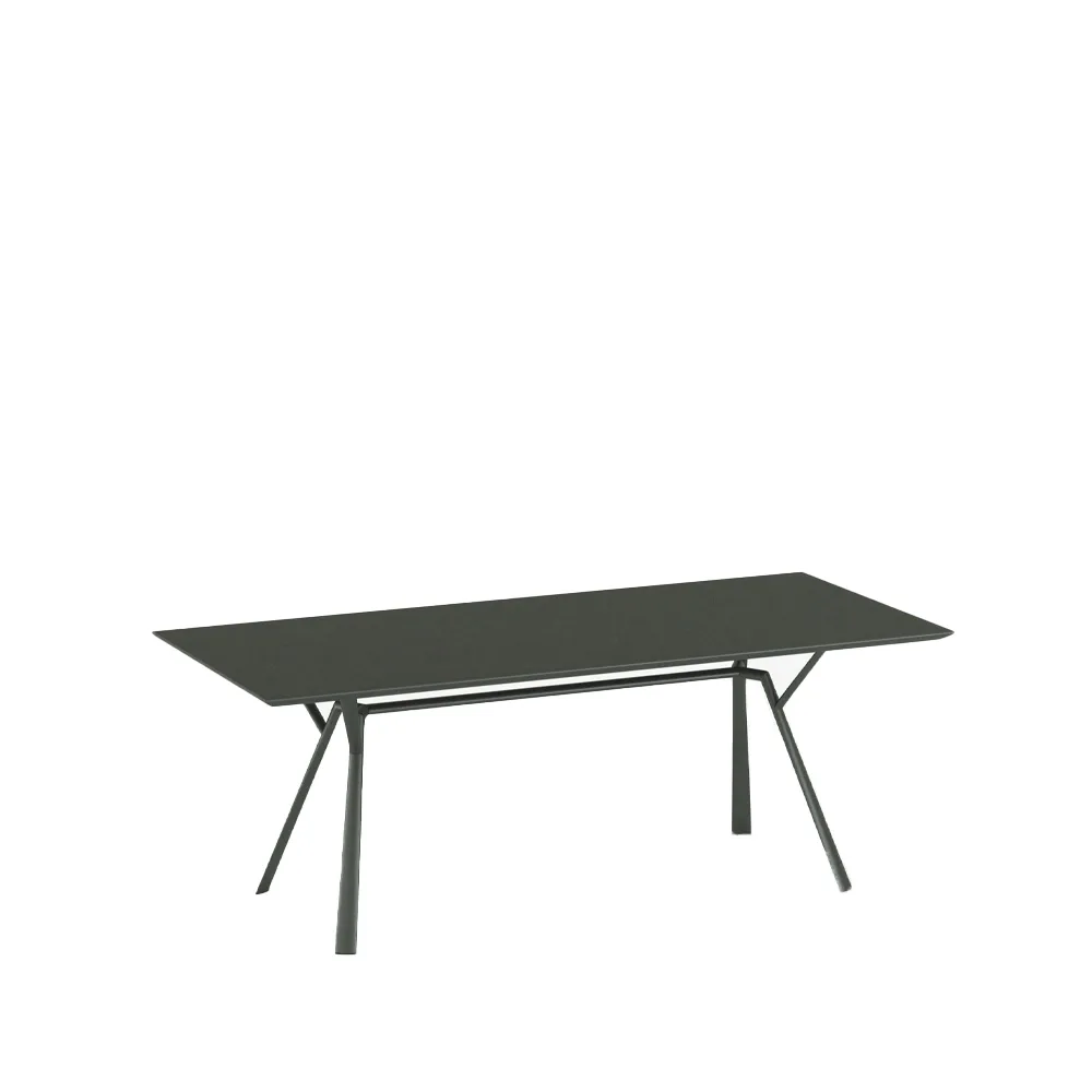 Radice Quadra table, Metallic grey, 90x200 cm Fast