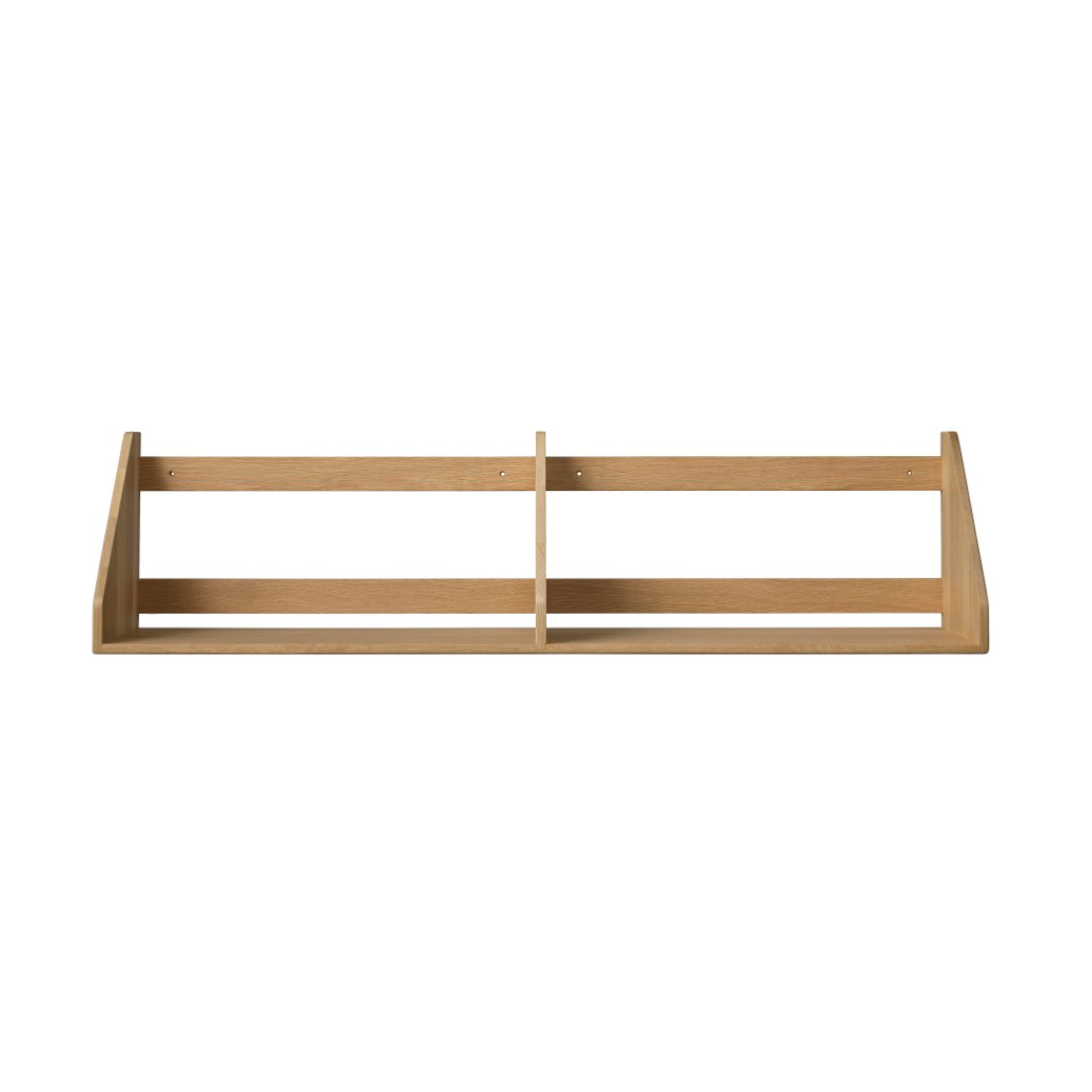 FDB Mobler B5 shelf 21x100 cm Oak nature lacquered | Scandinavian Design | Shelves & shelving systems | Brown