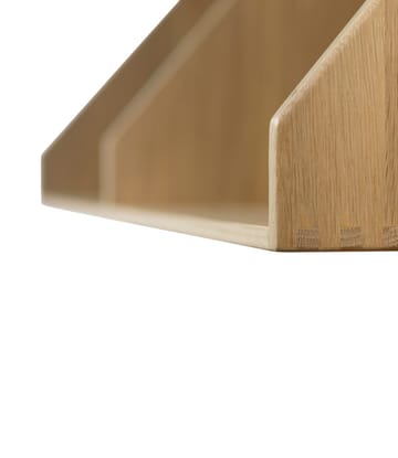 B5 shelf gloss 5 80x21 cm - Oak nature lacquered - FDB Møbler