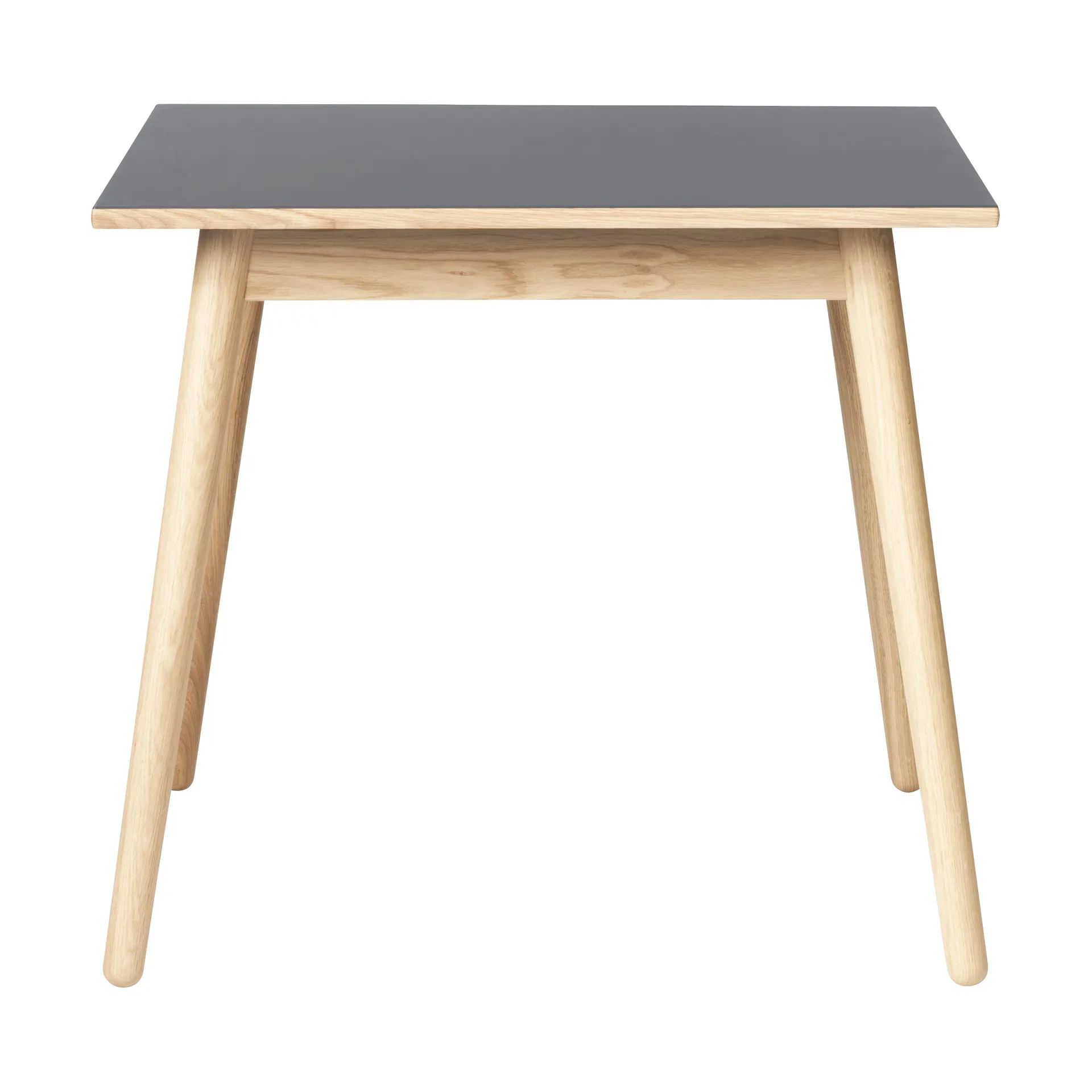C35A dining table 82x82 cm, Light grey linoleum–oak natural water-based lacquer FDB Møbler